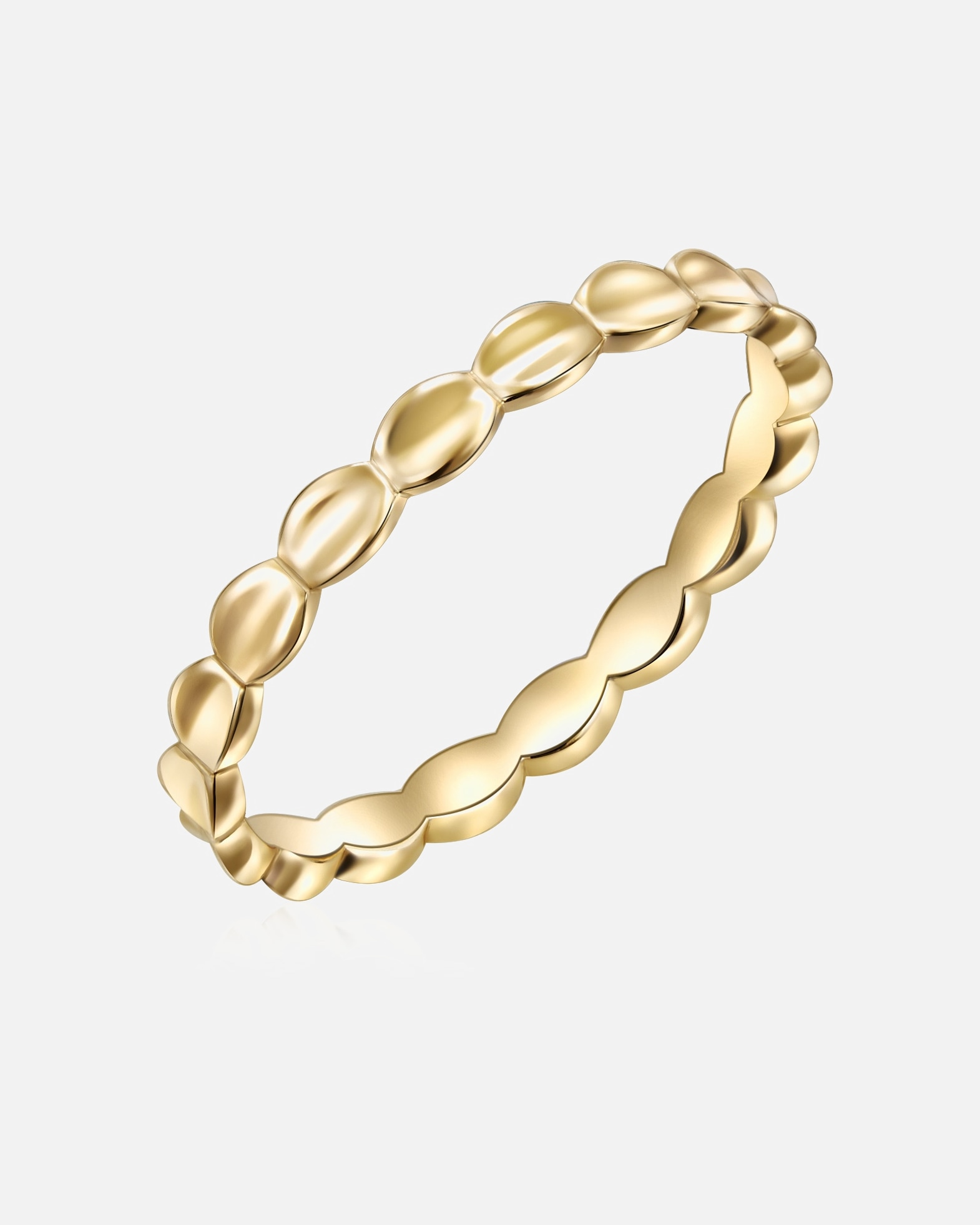 Bague pour Femme Glanzstücke München Bague en argent Argent sterling en Or jaune 54