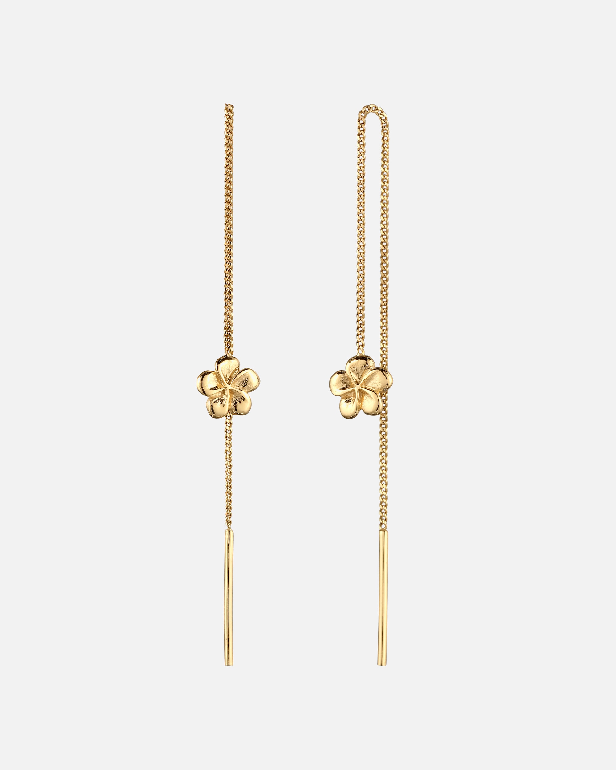 Boucles d'oreilles pour Femme Elli Pendentif long Frangipani 925 Sterling Silver goldfarben