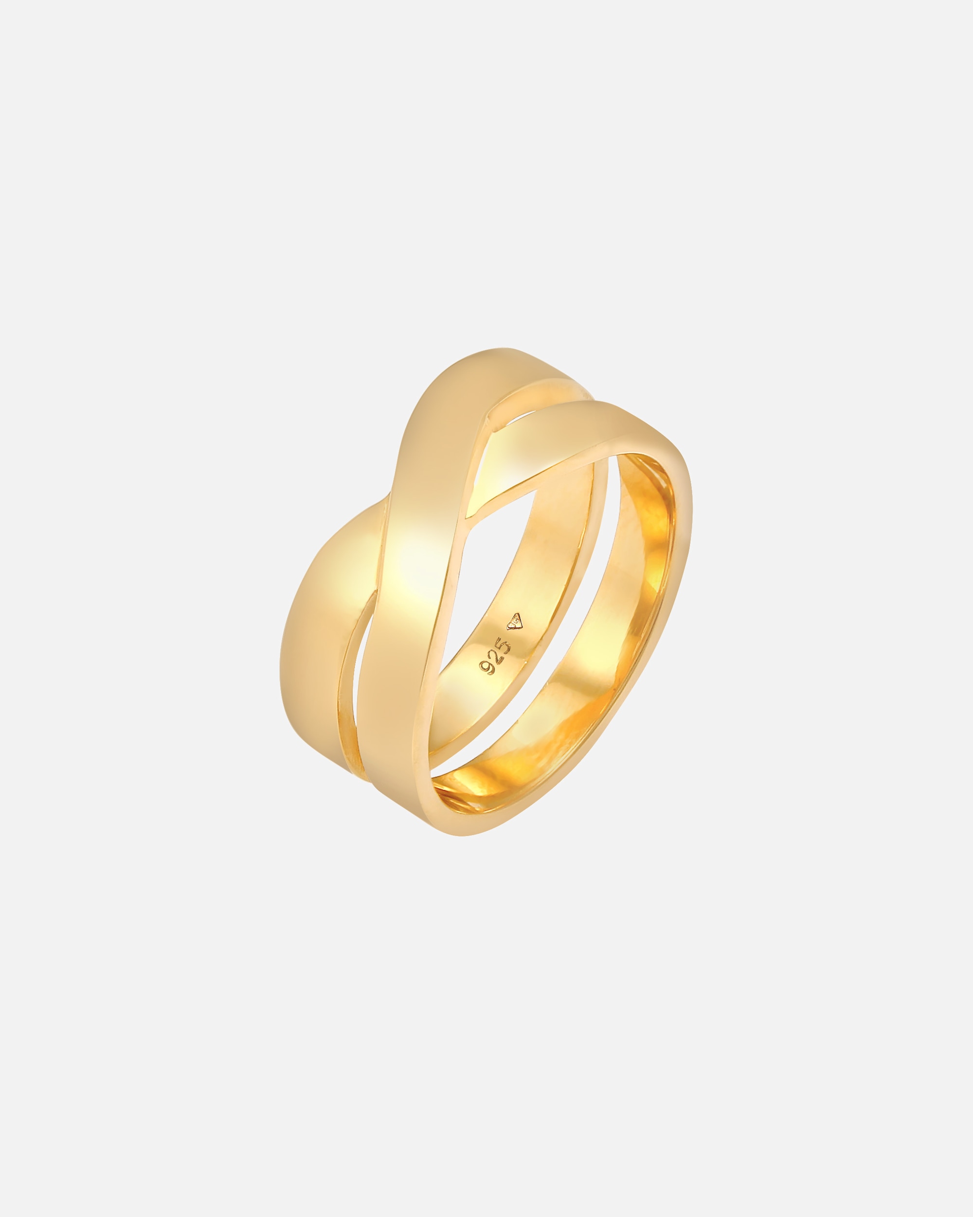 Bague pour Homme KUZZOI Le bracelet masculin croisé solide en argent sterling 925 60