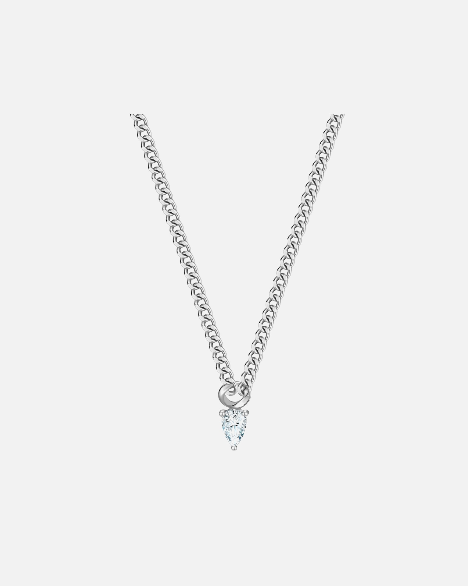 Collier pour Femme Glanzstücke München Collier en Argent Sterling en argent avec Zirconium 40,0 cm Basiskette + 5,0 cm Verlängerung
