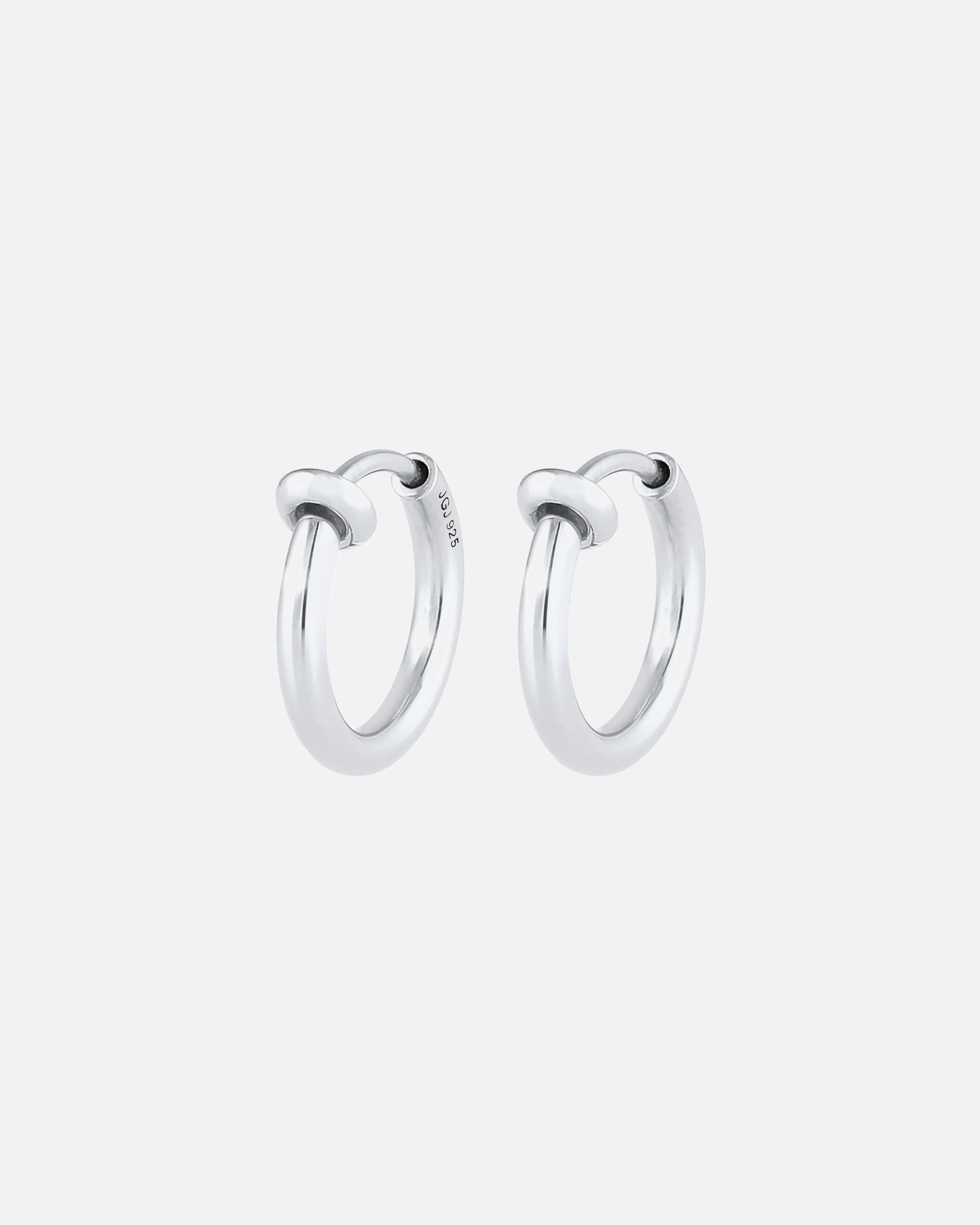 Boucles d'oreilles pour Femme Elli Créoles Clips d'oreilles sans trou d'oreille Classique 925 Argent silberfarben