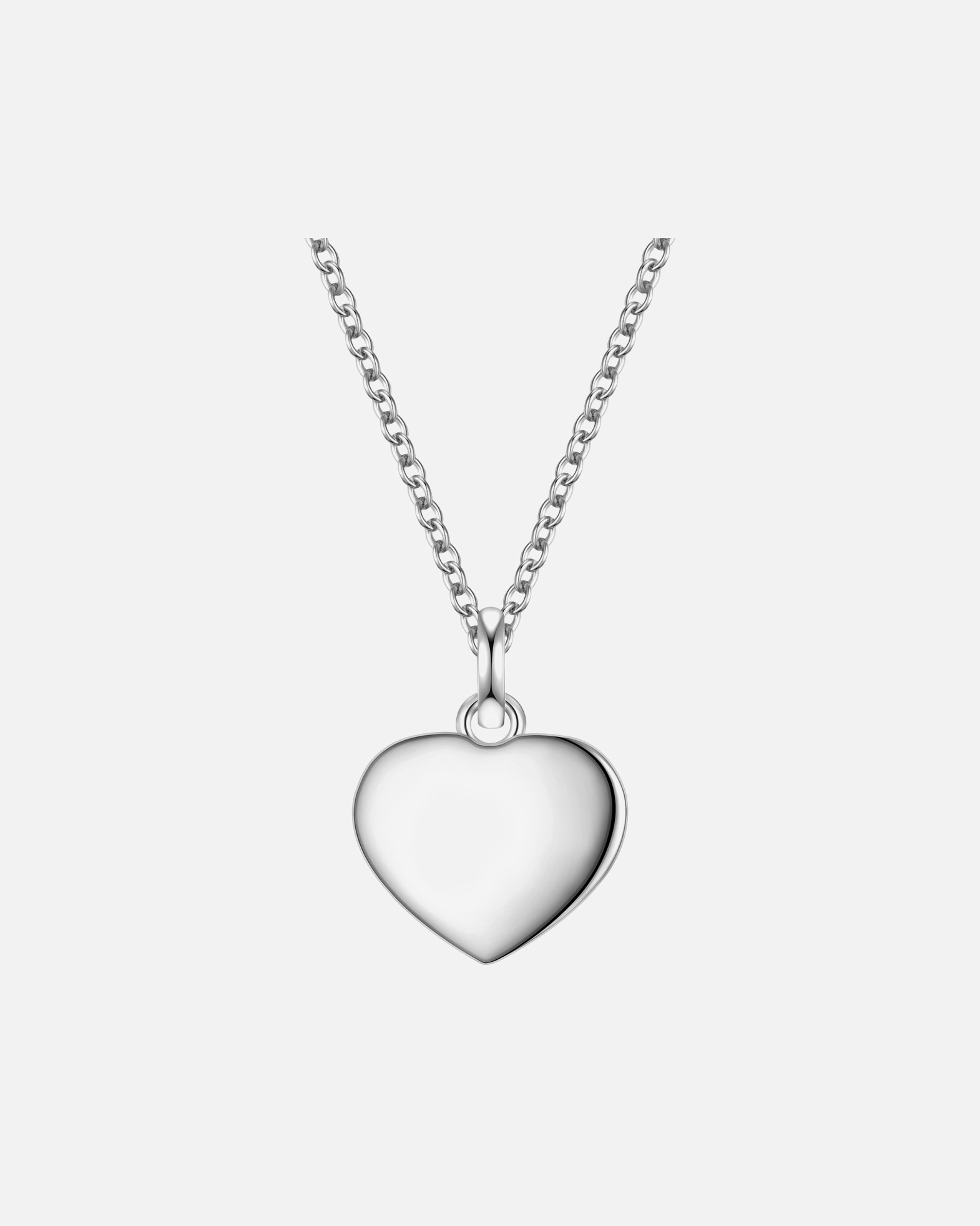 Collier pour Femme Rafaela Donata Chaîne Coeur en Argent sterling en Argent Chaîne de base 42,0 + rallonge de 5,0 cm