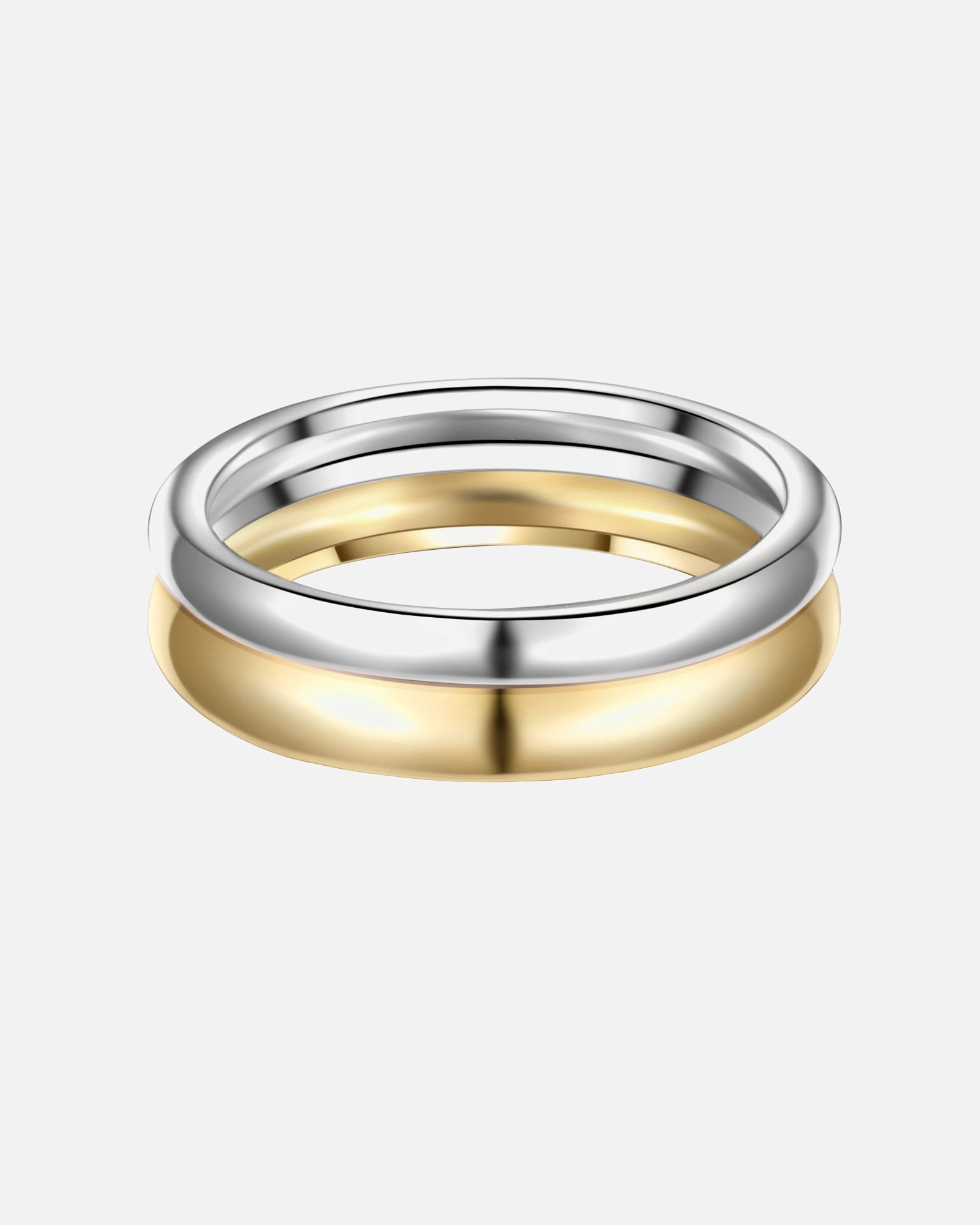 Bague pour Femme Glanzstücke München Bague en argent Argent sterling en Argent/or jaune 52