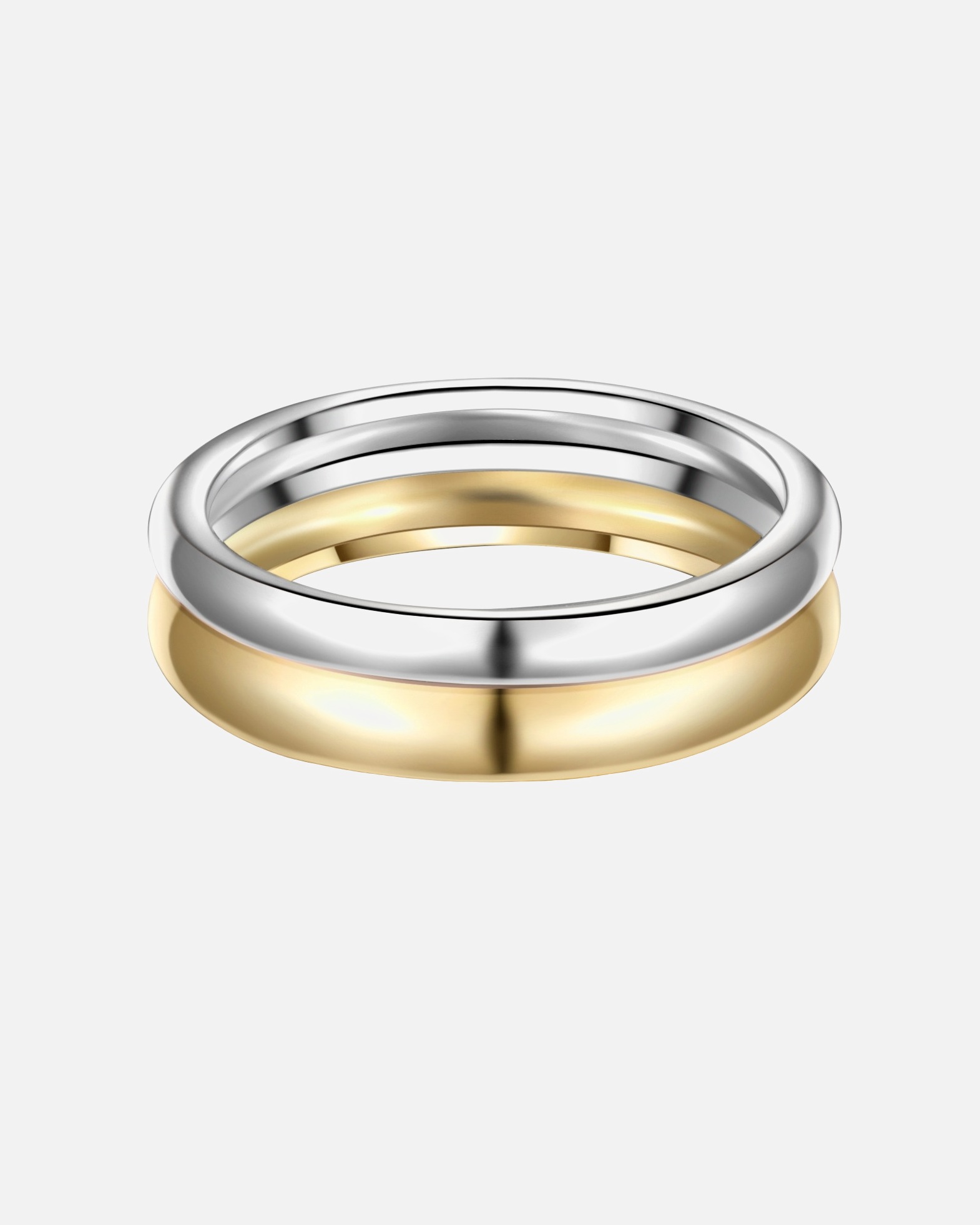 Bague pour Femme Glanzstücke München Bague en argent Argent sterling en Argent/or jaune 54