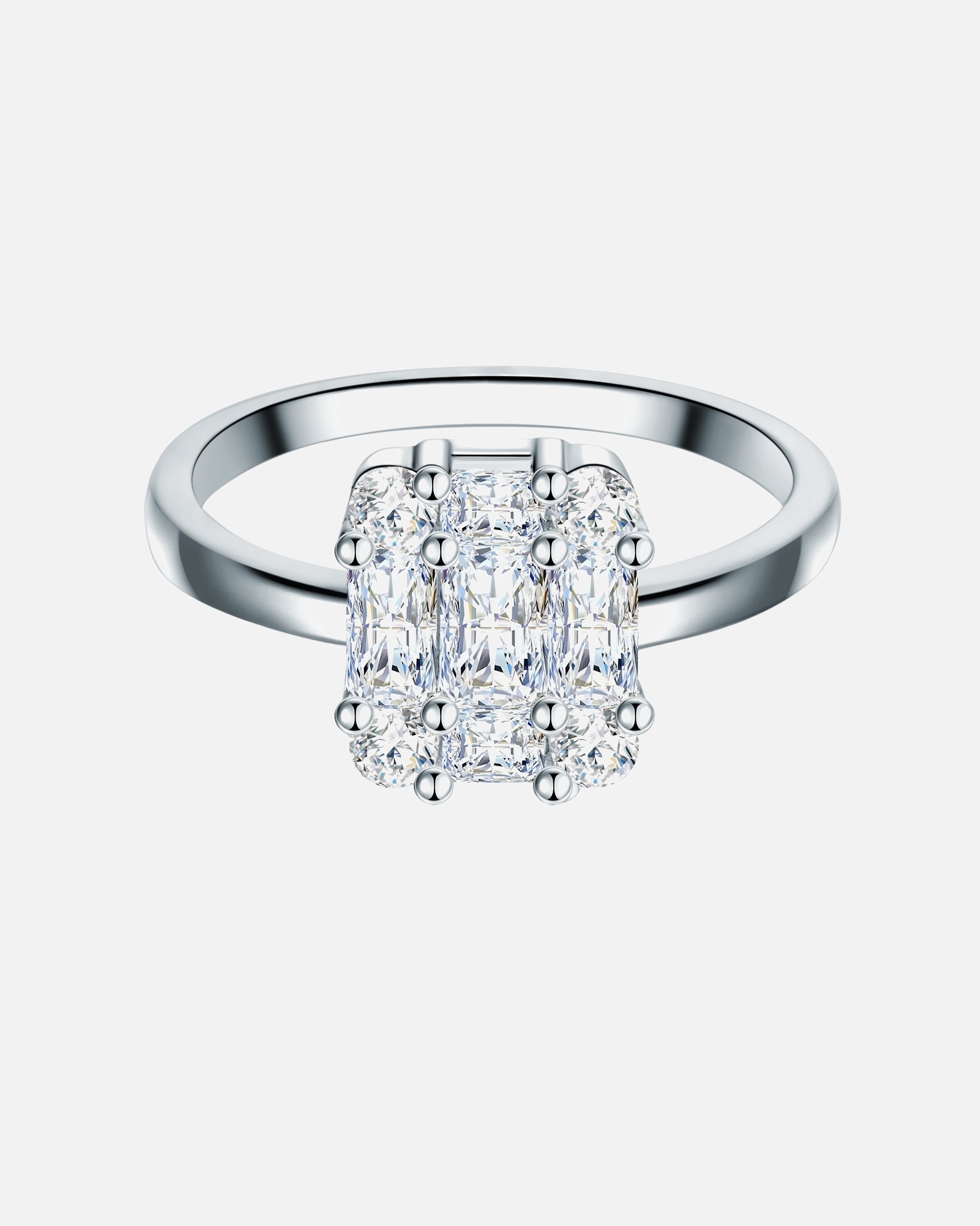 Bague pour Femme Trilani Bague en argent Argent sterling Oxyde de zirconium (CZ) en Argent 50