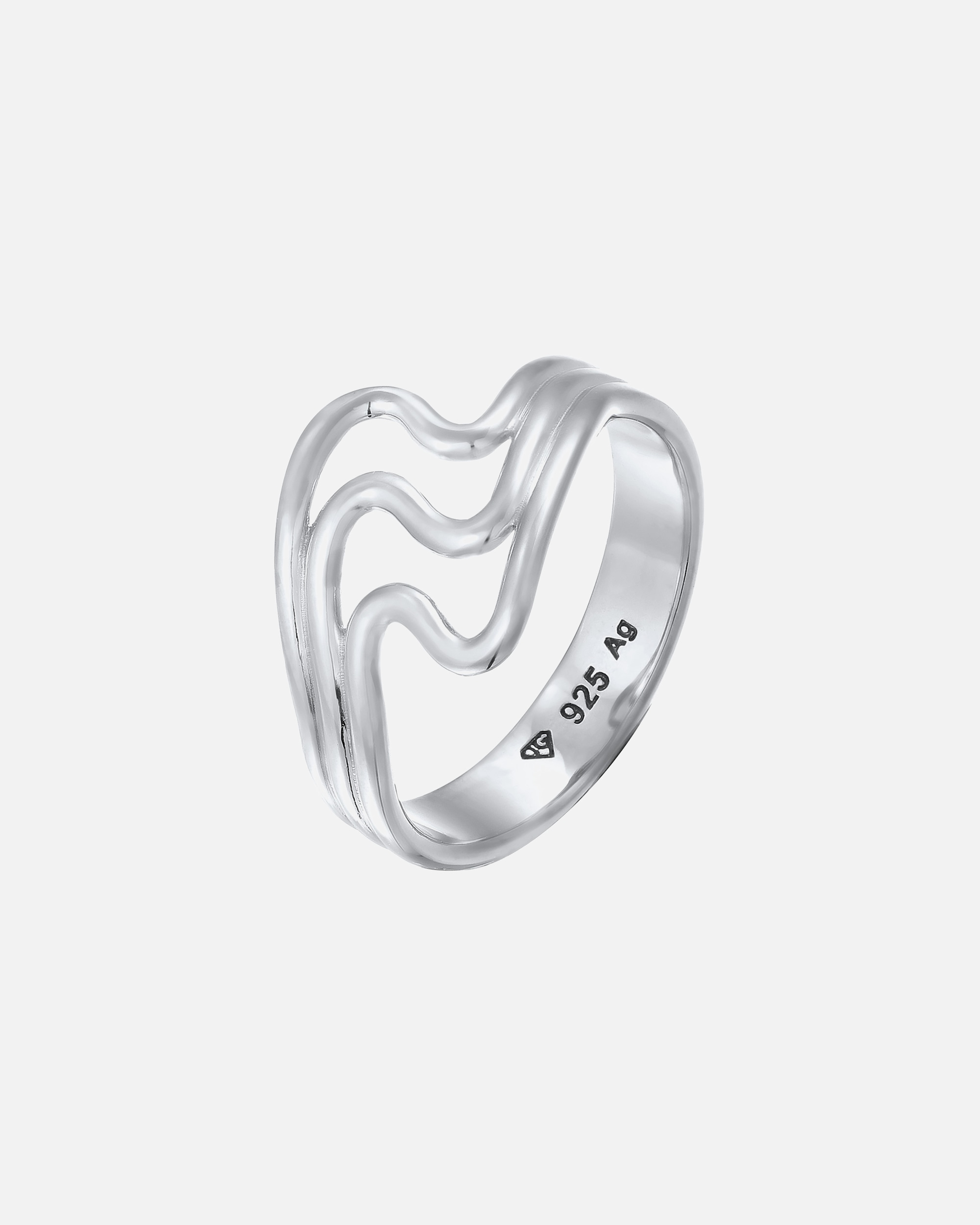 Bague pour Femme Elli Bague Vagues 925 Sterling Silver 56