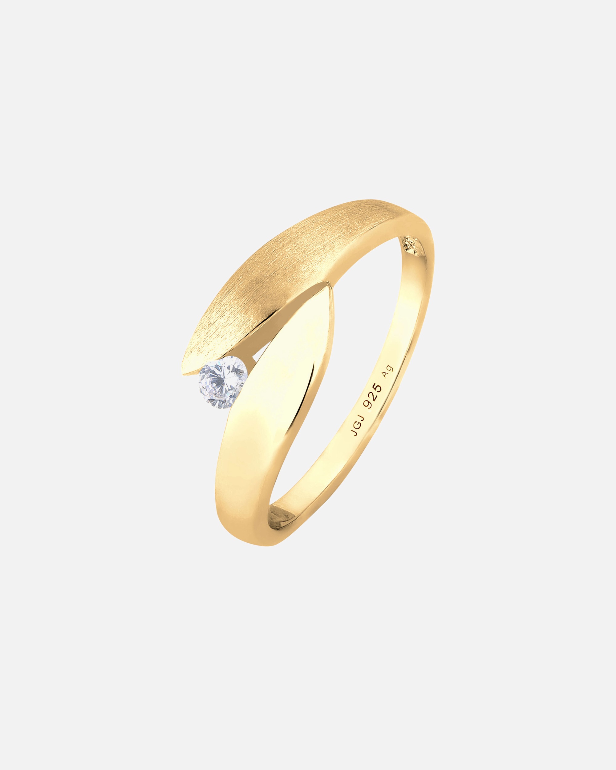 Bague pour Femme Elli Solitaire anneau enroulé zirconium 925 Argent 54