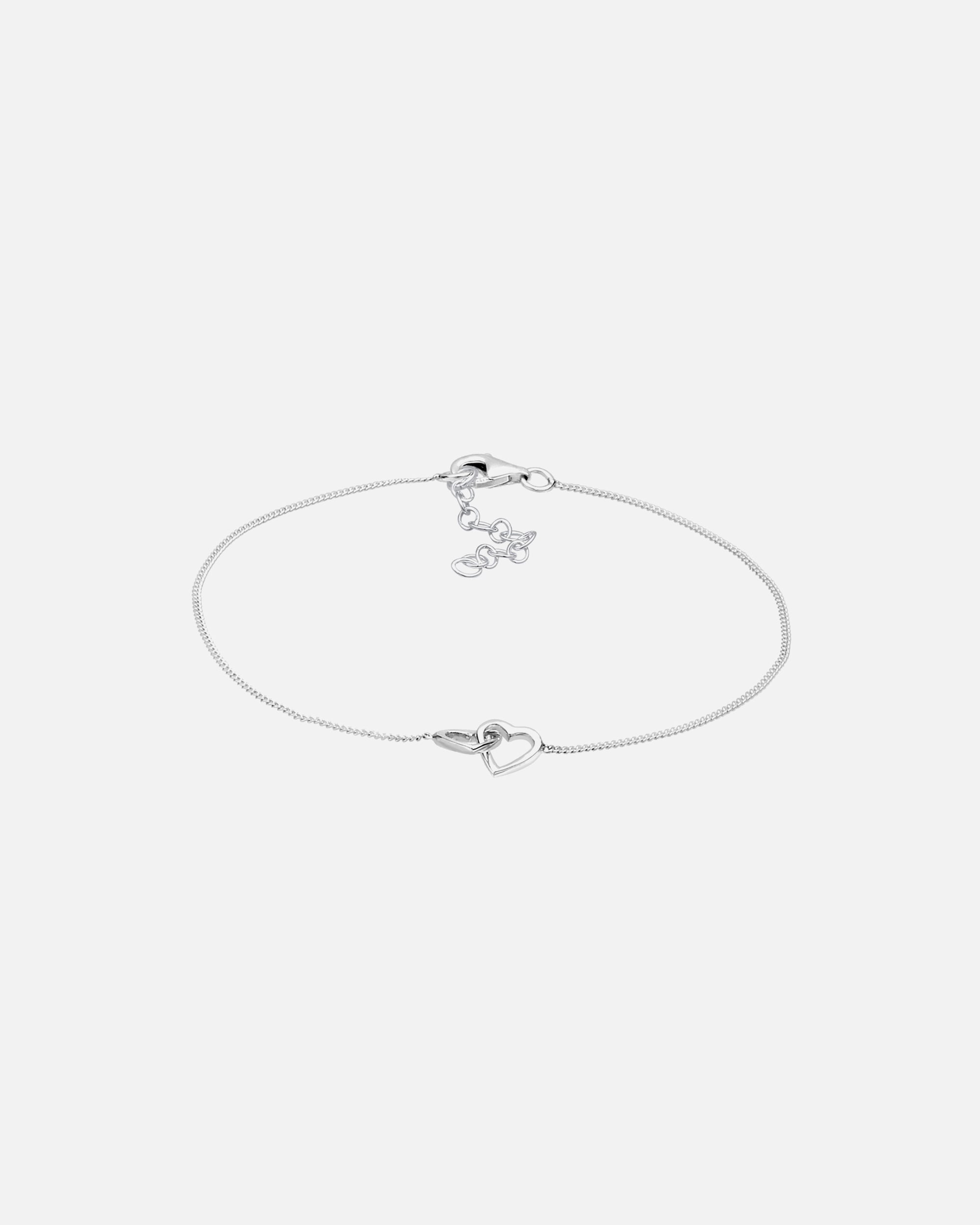 Ciseaux de coiffeur pour Femme Elli Femmes Cœur Entrelacé Connexion en Argent Sterling 925 Plaqué Or Rose 16