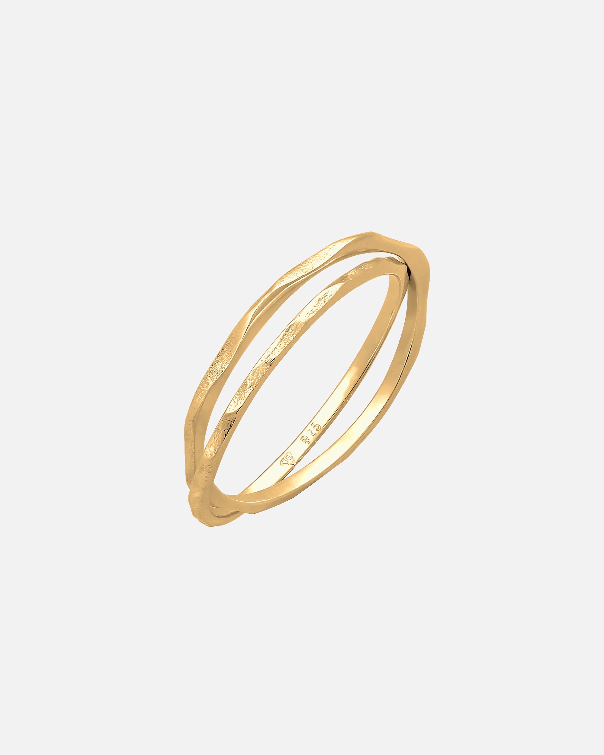Bague pour Femme Elli Bague enroulée texturée style Vintage Argent 925 56