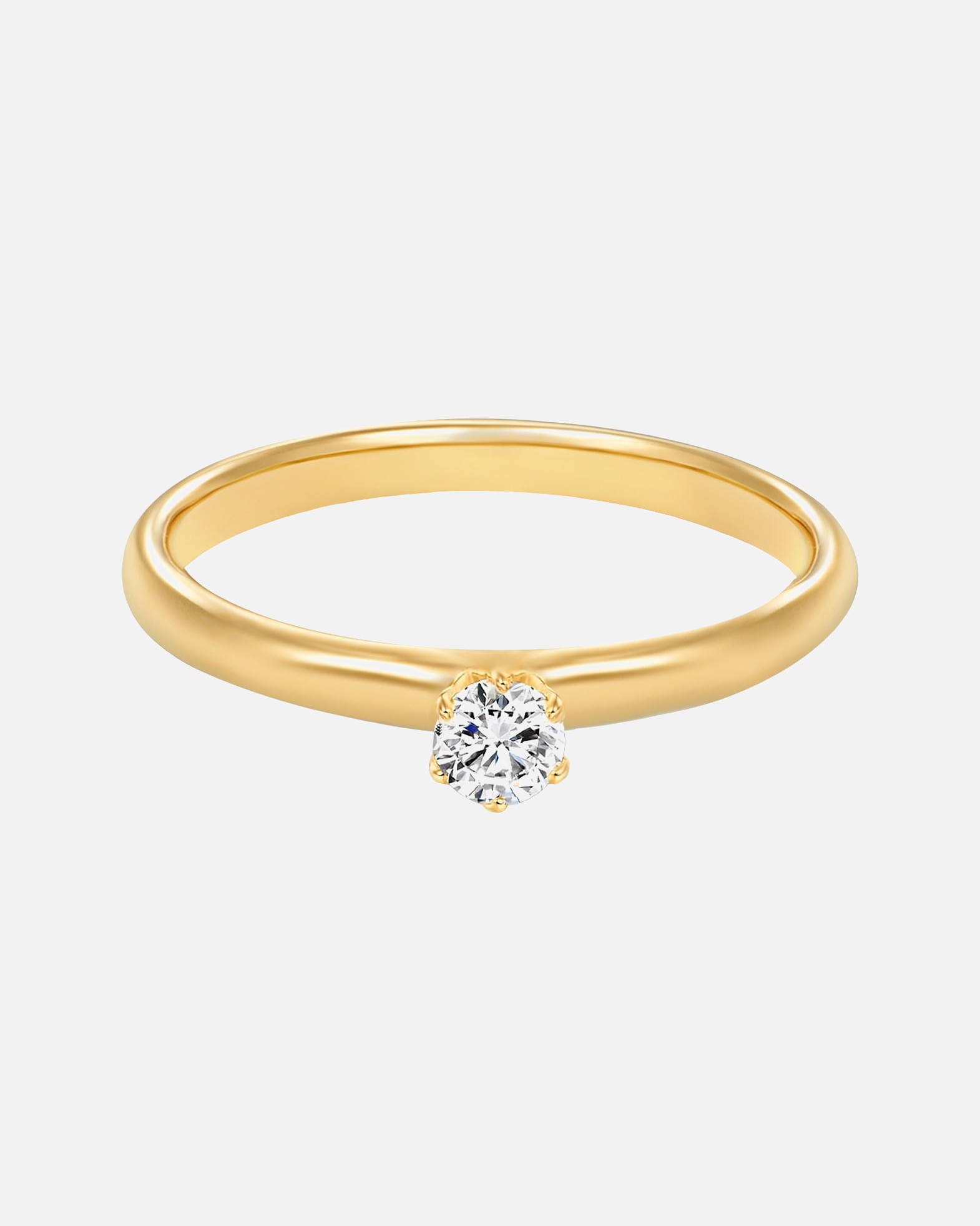 Bague pour Femme Trilani Bague en argent Argent sterling Oxyde de zirconium (CZ) en Or jaune 52