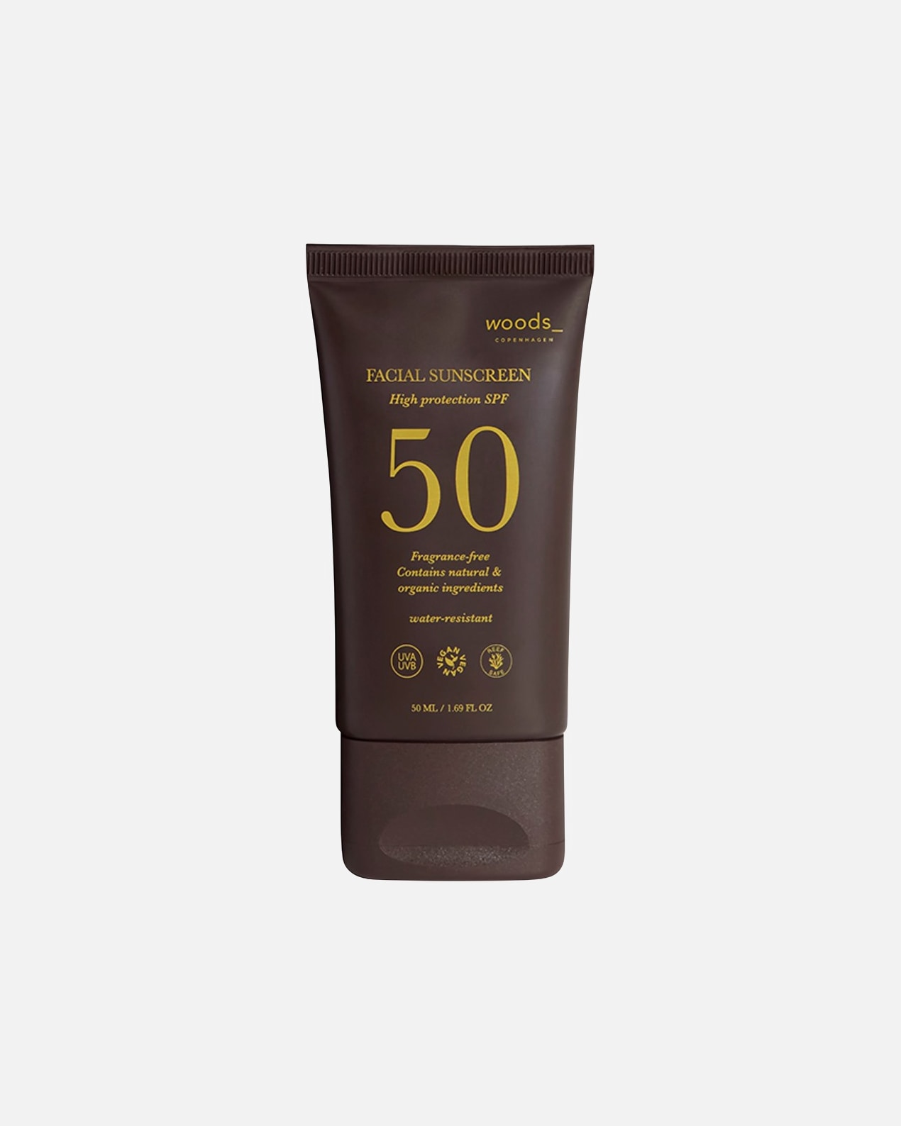 Crème solaire pour Unisexe Woods Copenhagen Default Brand Line Facial Sunscreen SPF50 50 ml