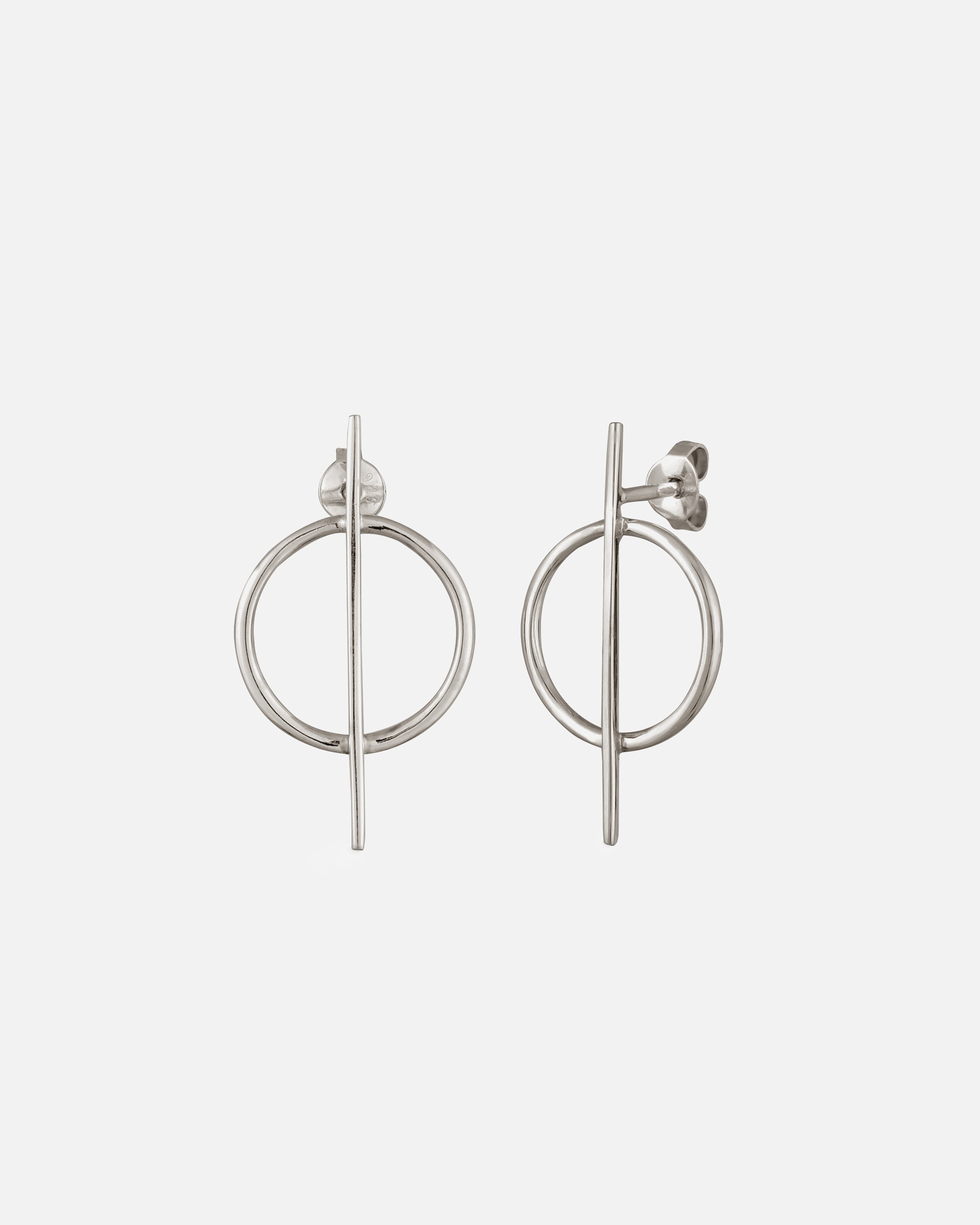 Boucles d'oreilles pour Homme KUZZOI Clou d'oreille Cercle 925 Sterling Silver silberfarben