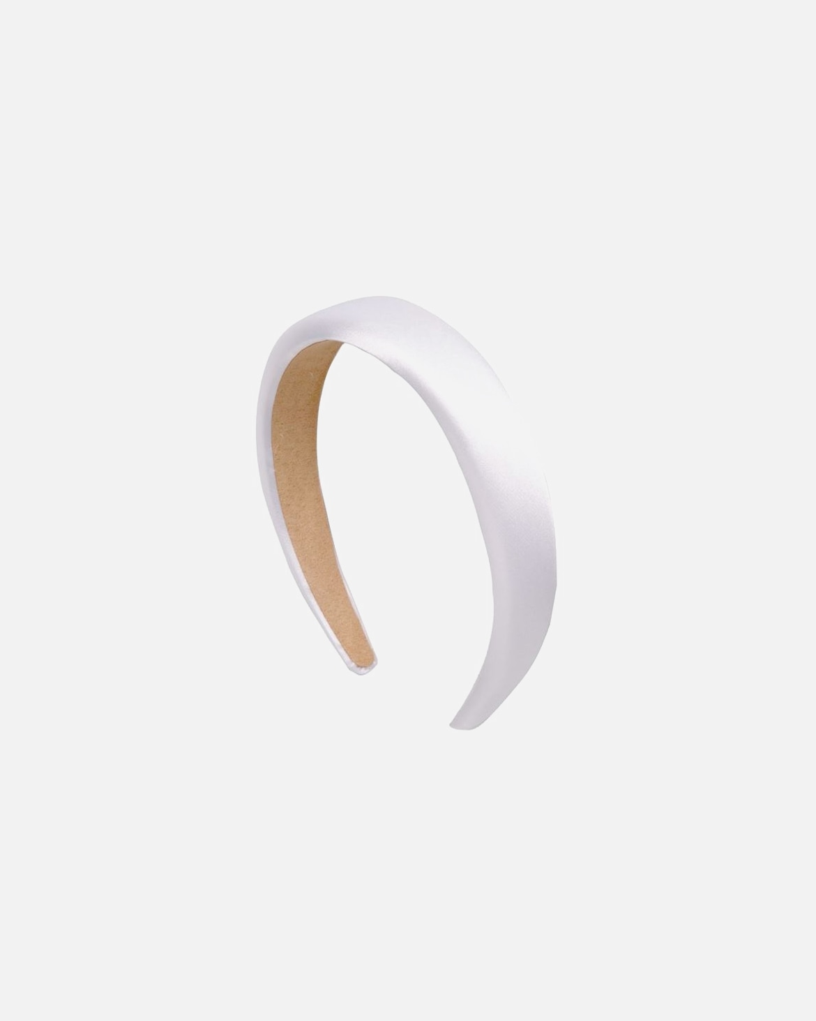 Serre-tête pour Unisexe SOHO SOHO Serre-tête rembourré en satin - Blanc SOHO Serre-tête rembourré en satin - Blanc