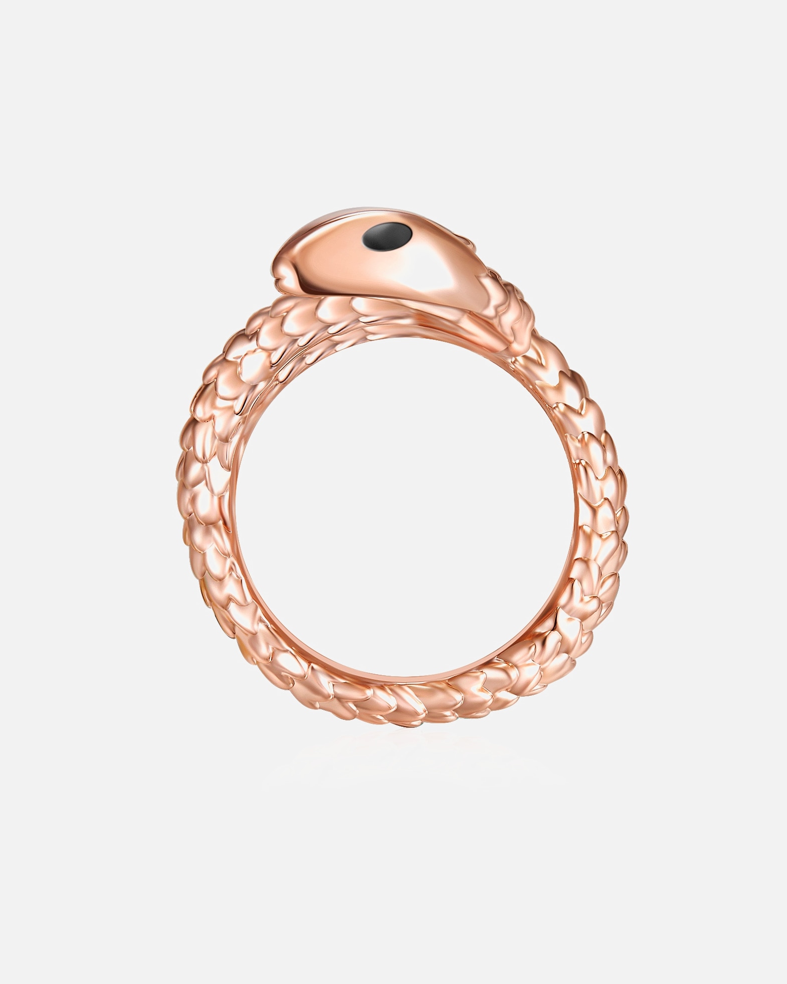 Bague pour Femme Lulu & Jane Bague de cristaux Swarovski® Serpent Métal Orné de cristaux Swarovski® en Or rose 54