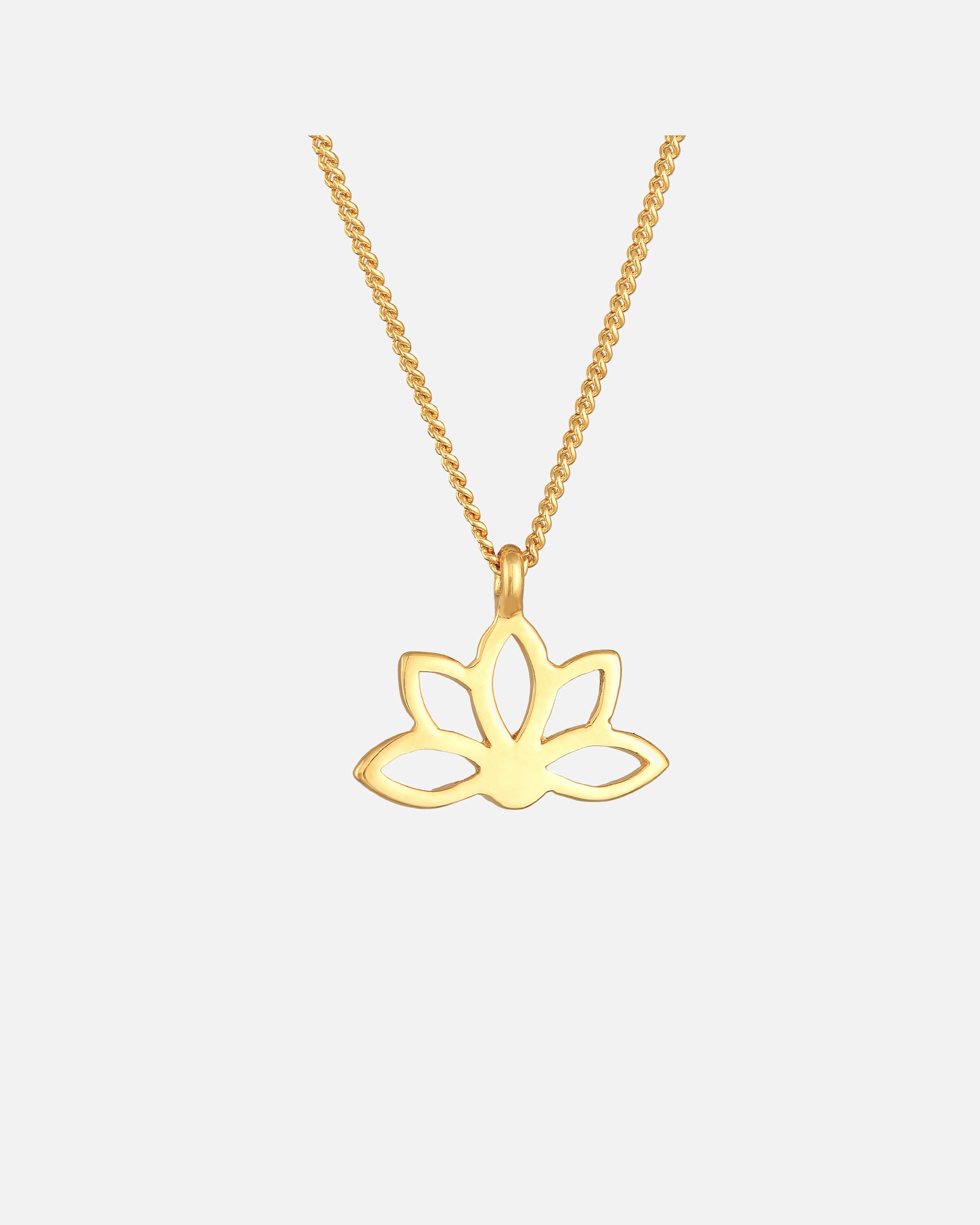 Collier pour Femme Elli Femmes Pendentif Fleur de Lotus Spirituel en Argent Sterling 925 goldfarben