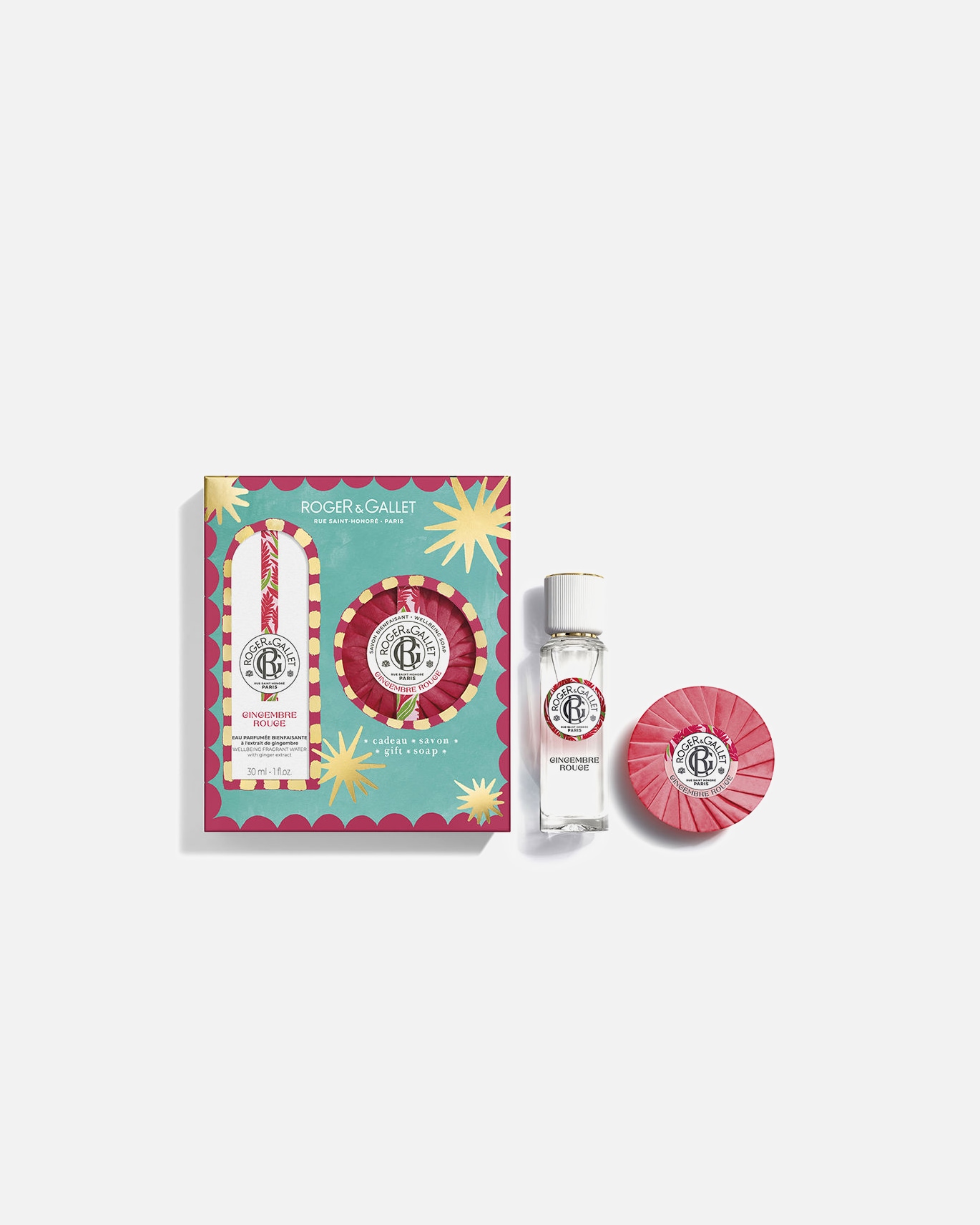 Eau de parfum pour Femme Roger & Gallet COFFRET BIEN-ÊTRE EAU PARFUMÉE GINGEMBRE ROUGE 2 Stk.