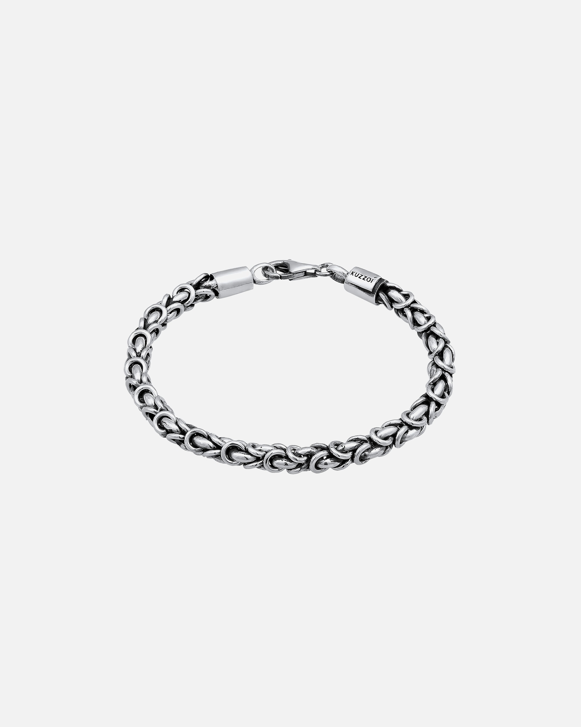 Bracelet pour Homme KUZZOI Maillons hommes de base Massif en argent sterling 925 19