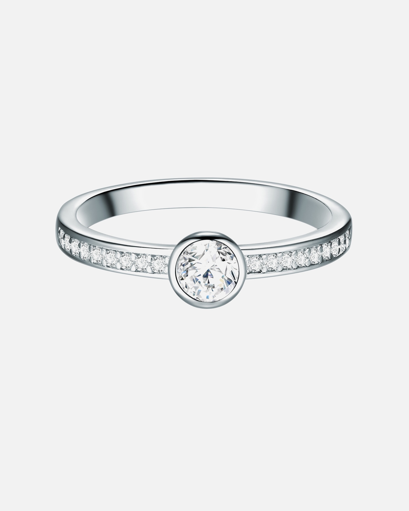 Bague pour Femme Trilani Bague en argent Argent sterling Oxyde de zirconium (CZ) en Argent 54