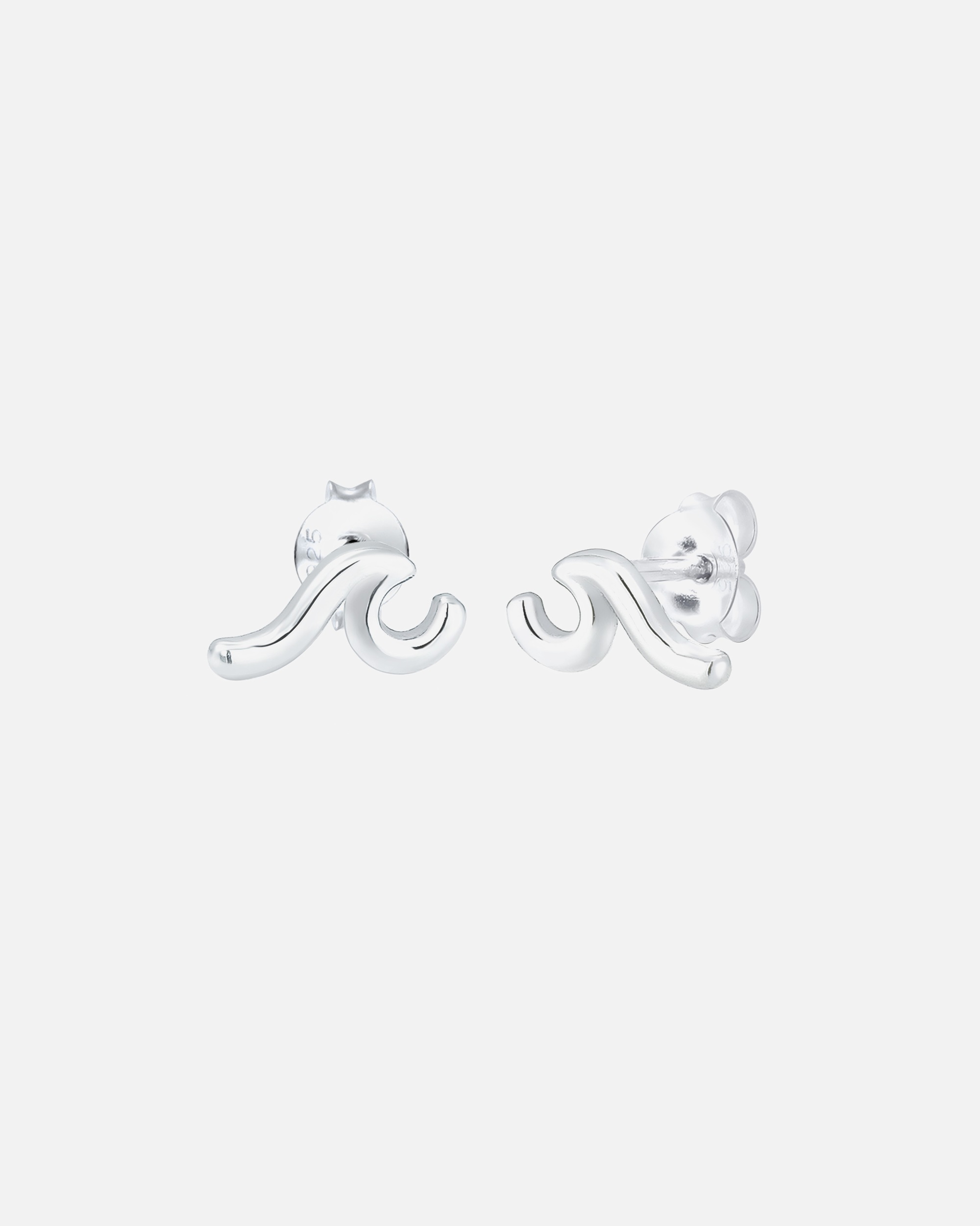 Boucles d'oreilles pour Femme Elli Femmes Clous d'oreilles Vagues Tendance en Argent Sterling 925 silberfarben