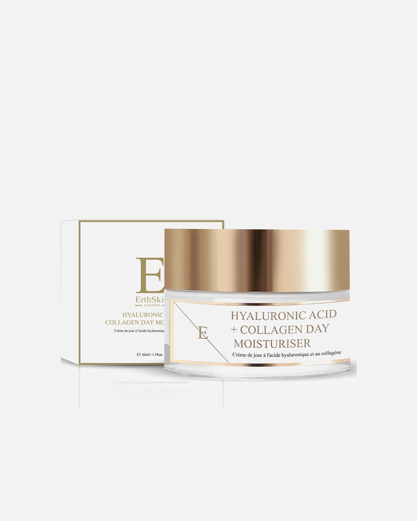 Crème de Jour pour Femme ErthSkin London Crème de jour à l'acide hyaluronique et au collagène 1 pièce