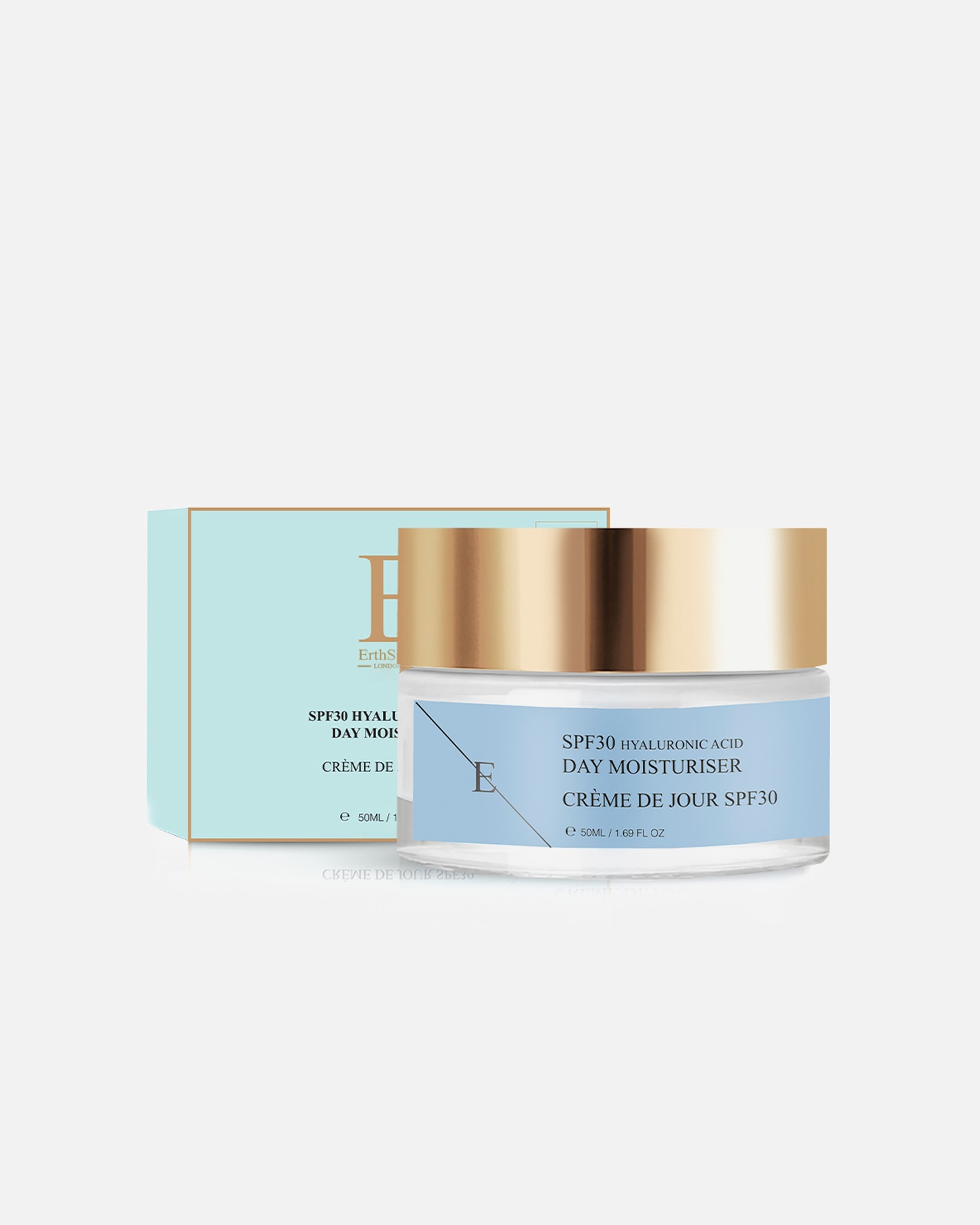 Crème de Jour pour Femme ErthSkin London Crème de jour à l'acide hyaluronique SPF 30 1 pièce