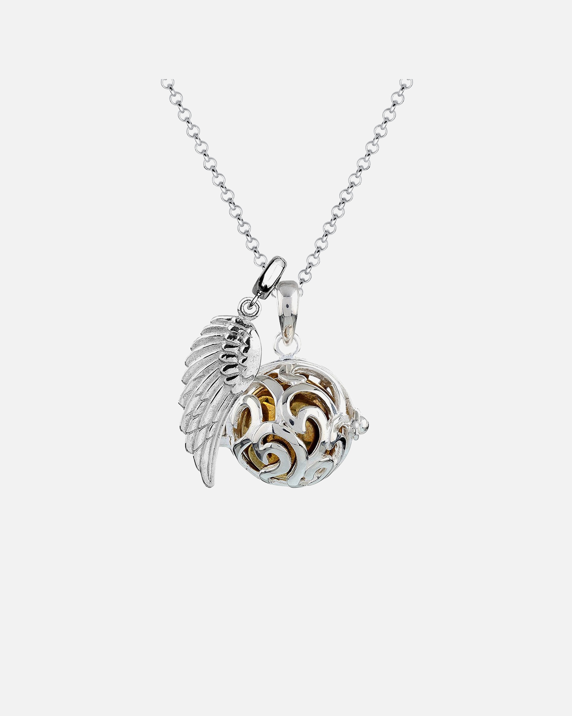 Collier pour Femme Nenalina Ailes Ornement chuchoteur d'anges (17 mm) 925 Argent 80