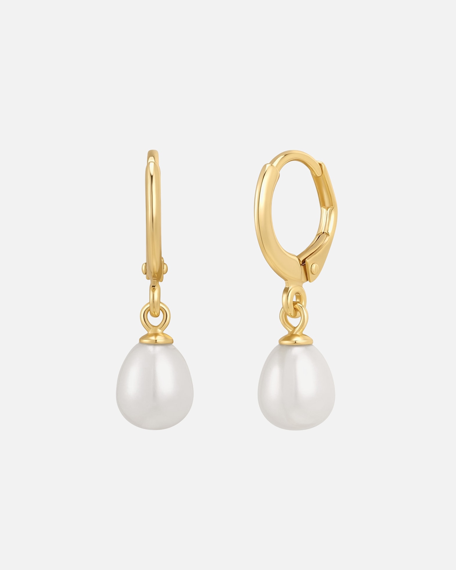 Créoles pour Femme Rafaela Donata Boucles d´oreilles en Argent sterling en Or jaune 25,4 mm