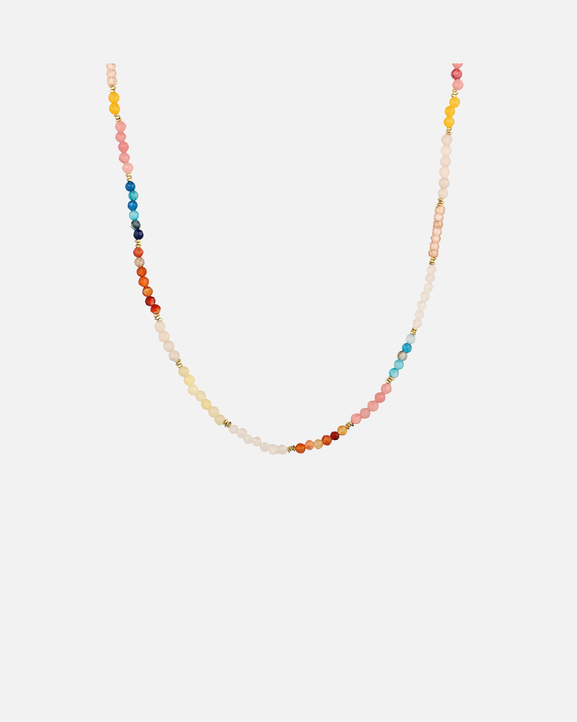 Collier pour Femme Collier avec perles Zircon Synthétique Pêche 925 Sterling Silver Gold-plated 40