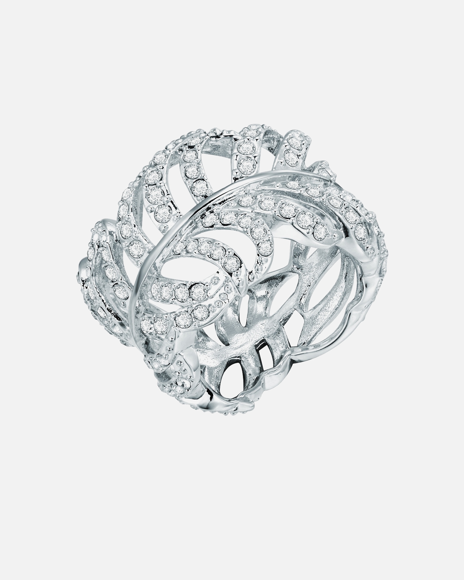 Bague pour Femme Lulu & Jane Bague Alliage de fer Orné de cristaux Swarovski® en Argent 50