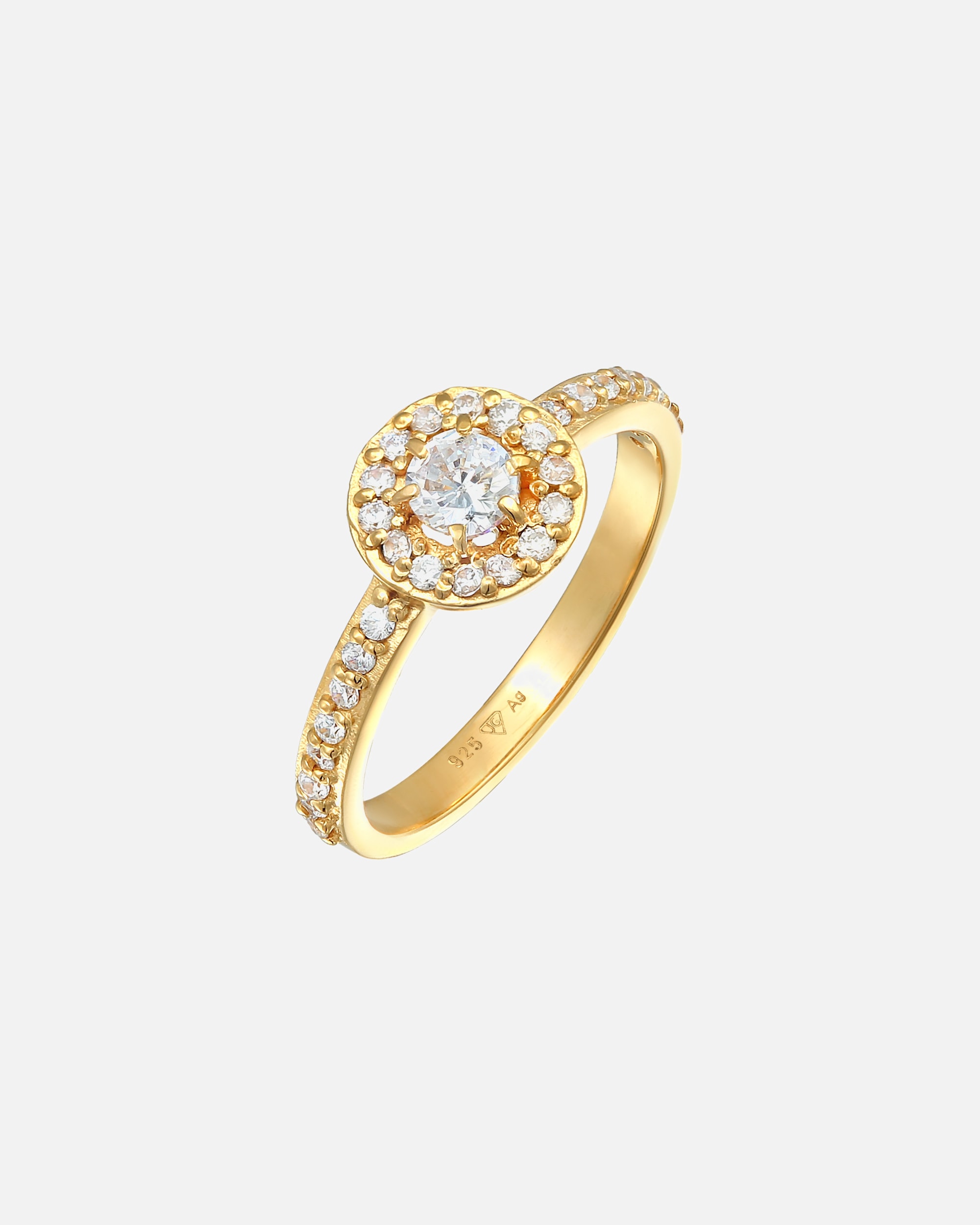 Bague pour Femme Elli Zirkonia Klassik Verlobung 925 Silber 54