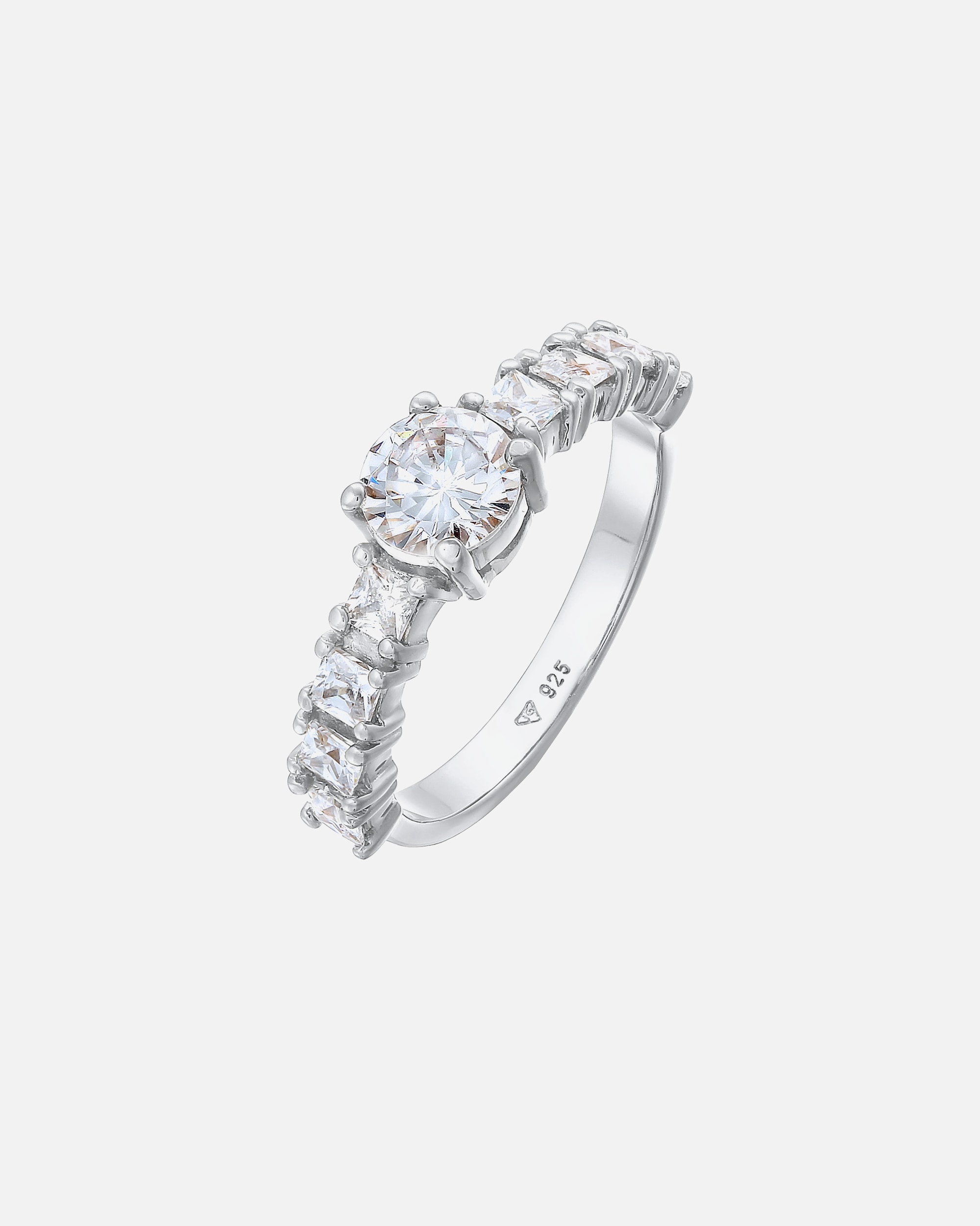 Bague pour Femme Elli Elli Ring Zirkonia Verlobung Eternity 925 Silber 58