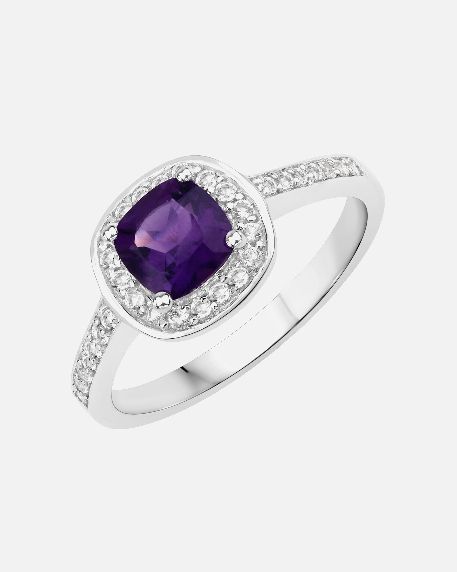 Bague pour Femme Rafaela Donata Bague Argent sterling Améthyste en Argent 54