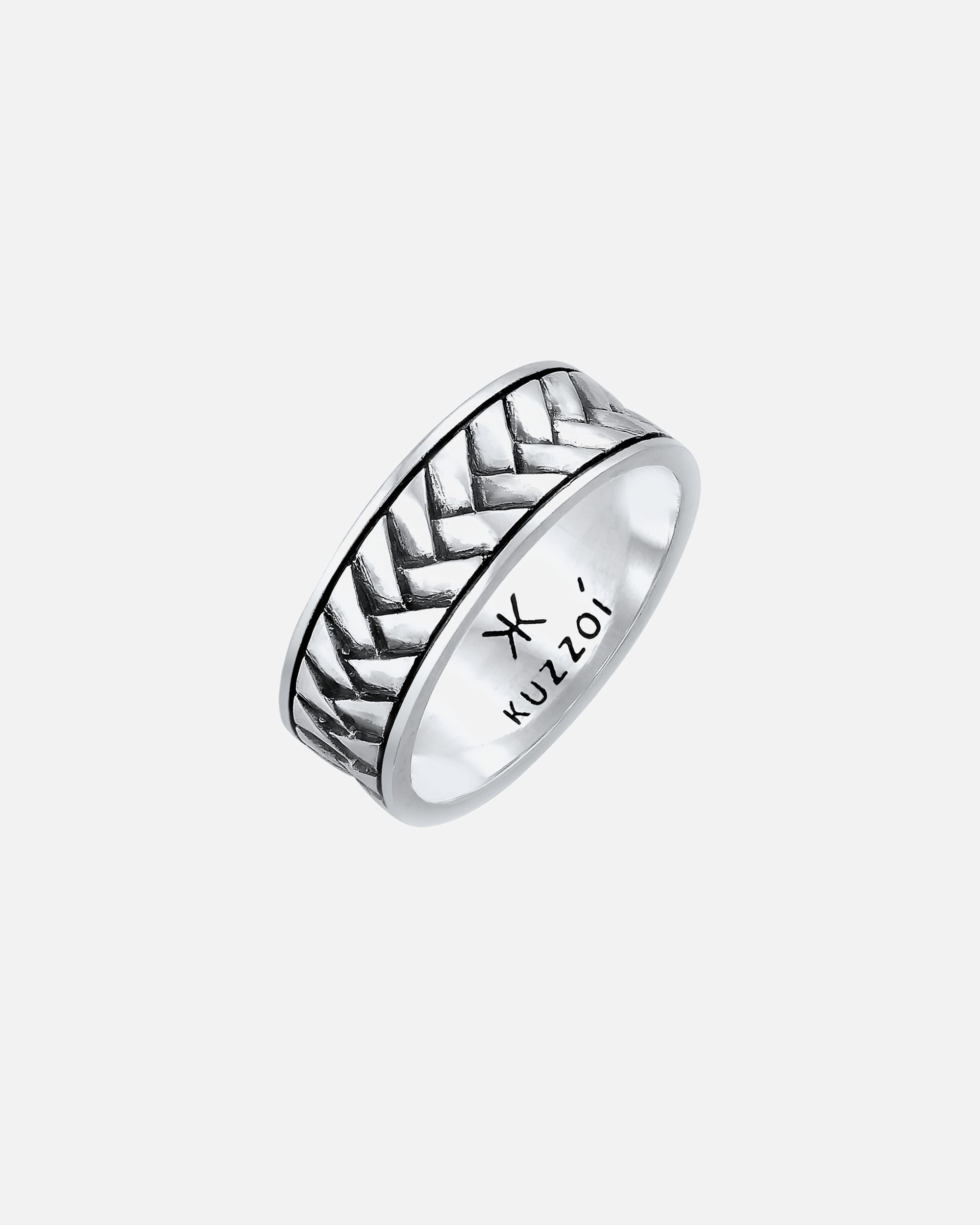 Bague pour Homme KUZZOI Bagues argent 54