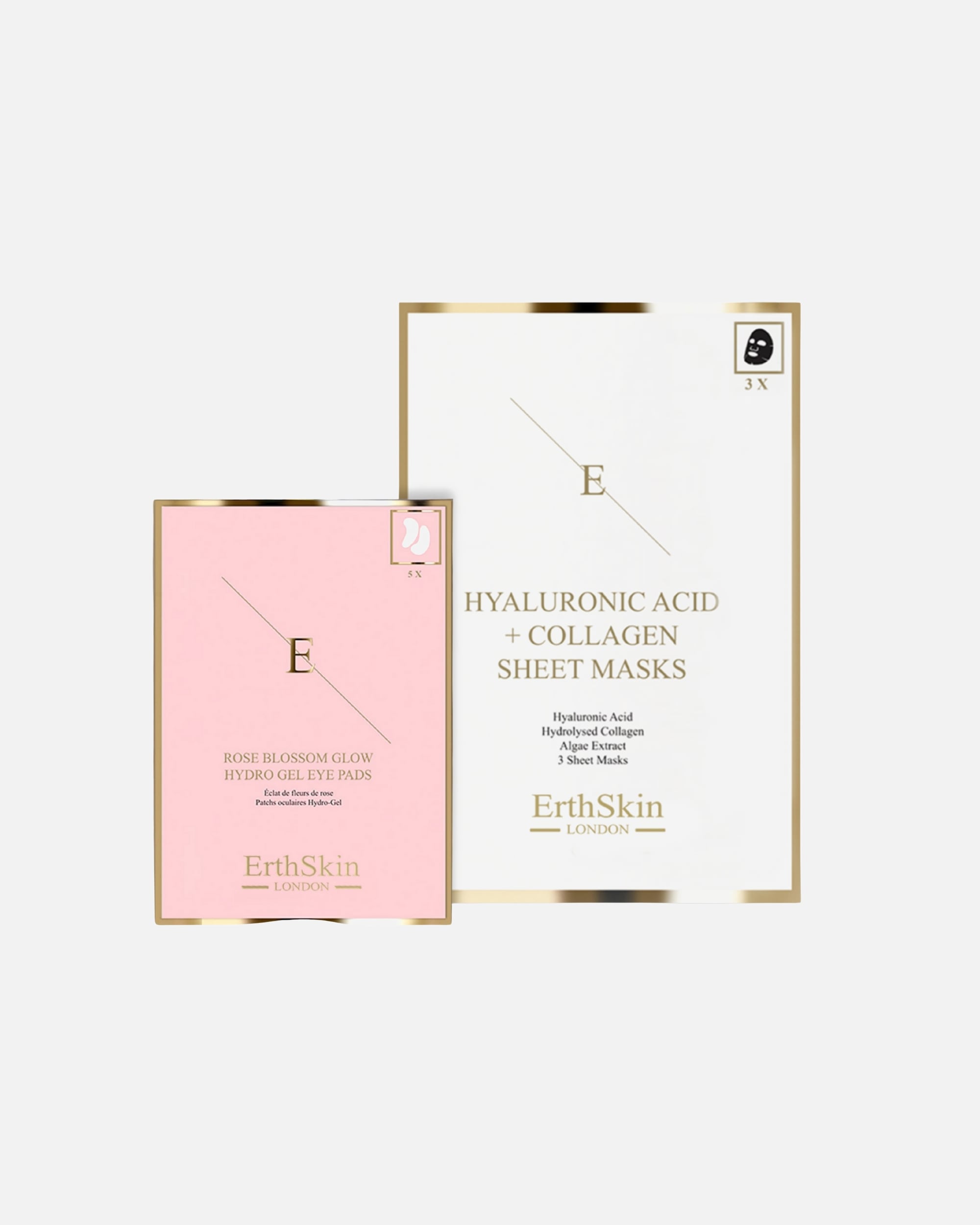 Coffret soin visage pour Femme ErthSkin London Coffret contour des yeux Hydra & Rose 1 pièce