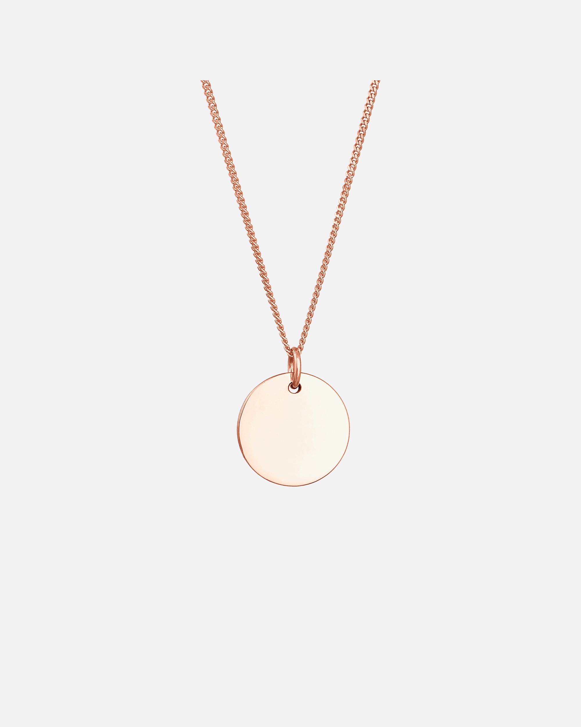 Collier pour Femme Elli Pendentif femme plaque de base en argent 925 sterling rosefarben