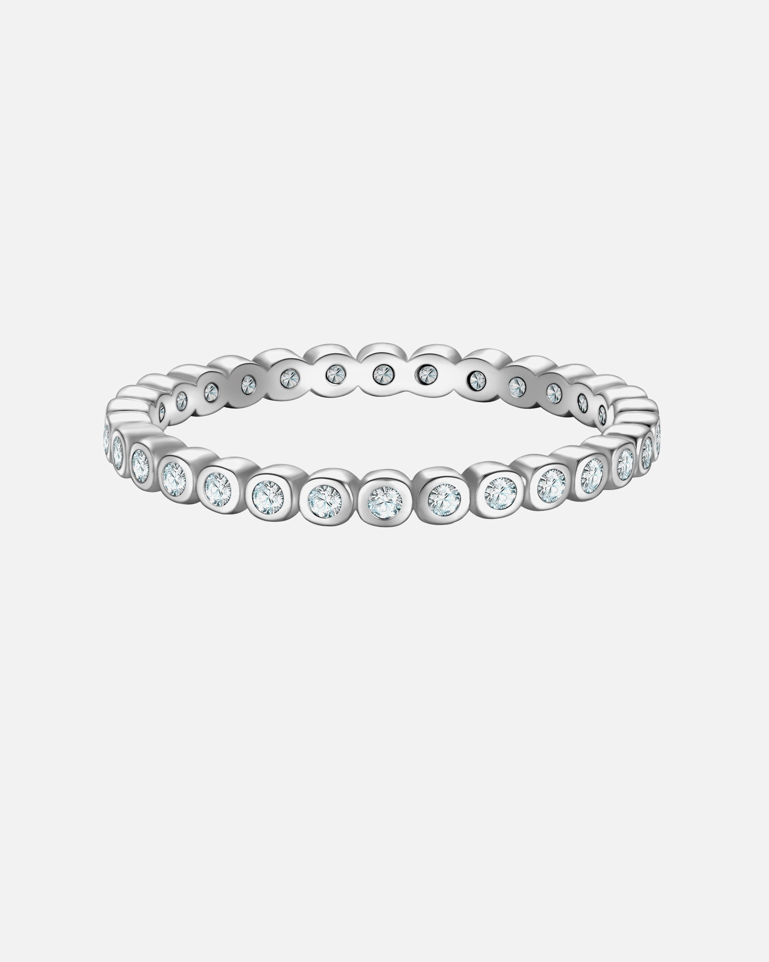 Bague pour Femme Glanzstücke München Bague en Argent Sterling en argent avec Zirconium 48