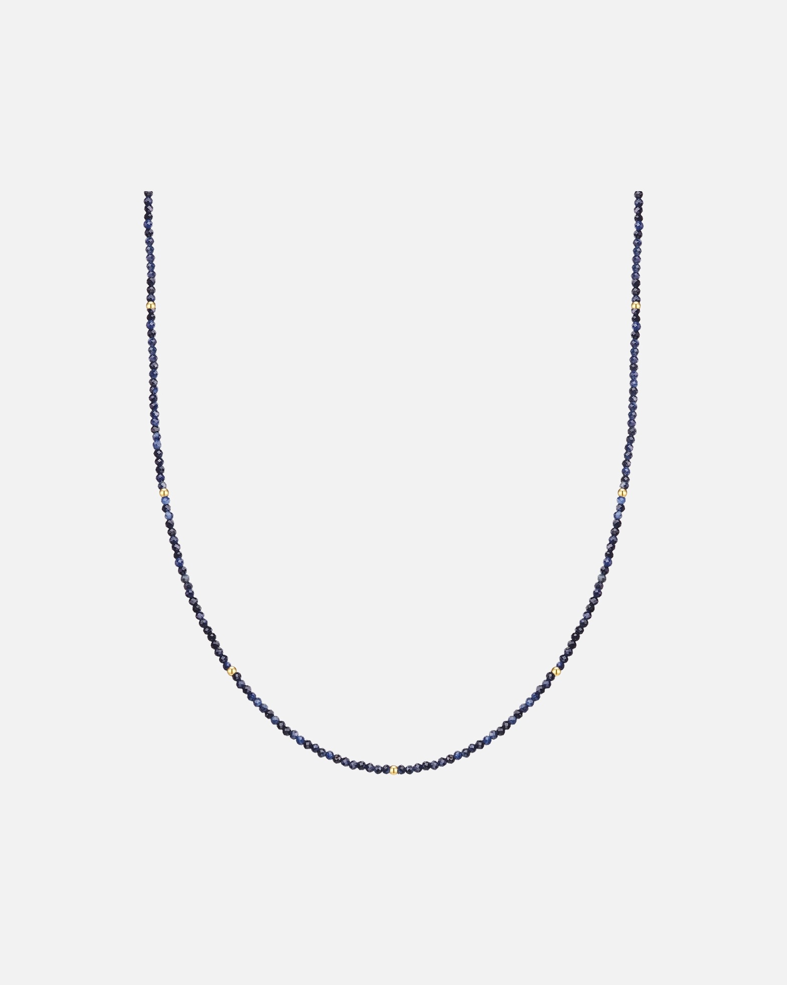 Collier pour Femme Glanzstücke München Collier en acier inoxydable en doré avec saphir Chaîne de base 40,0 cm + extension 5,0 c