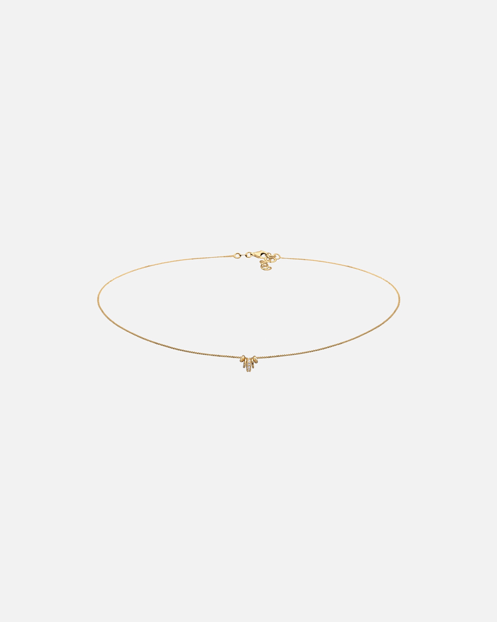 Collier pour Femme Elli Collier court avec pierre Cristaux de verre Blanc 925 Sterling Silver goldfarben