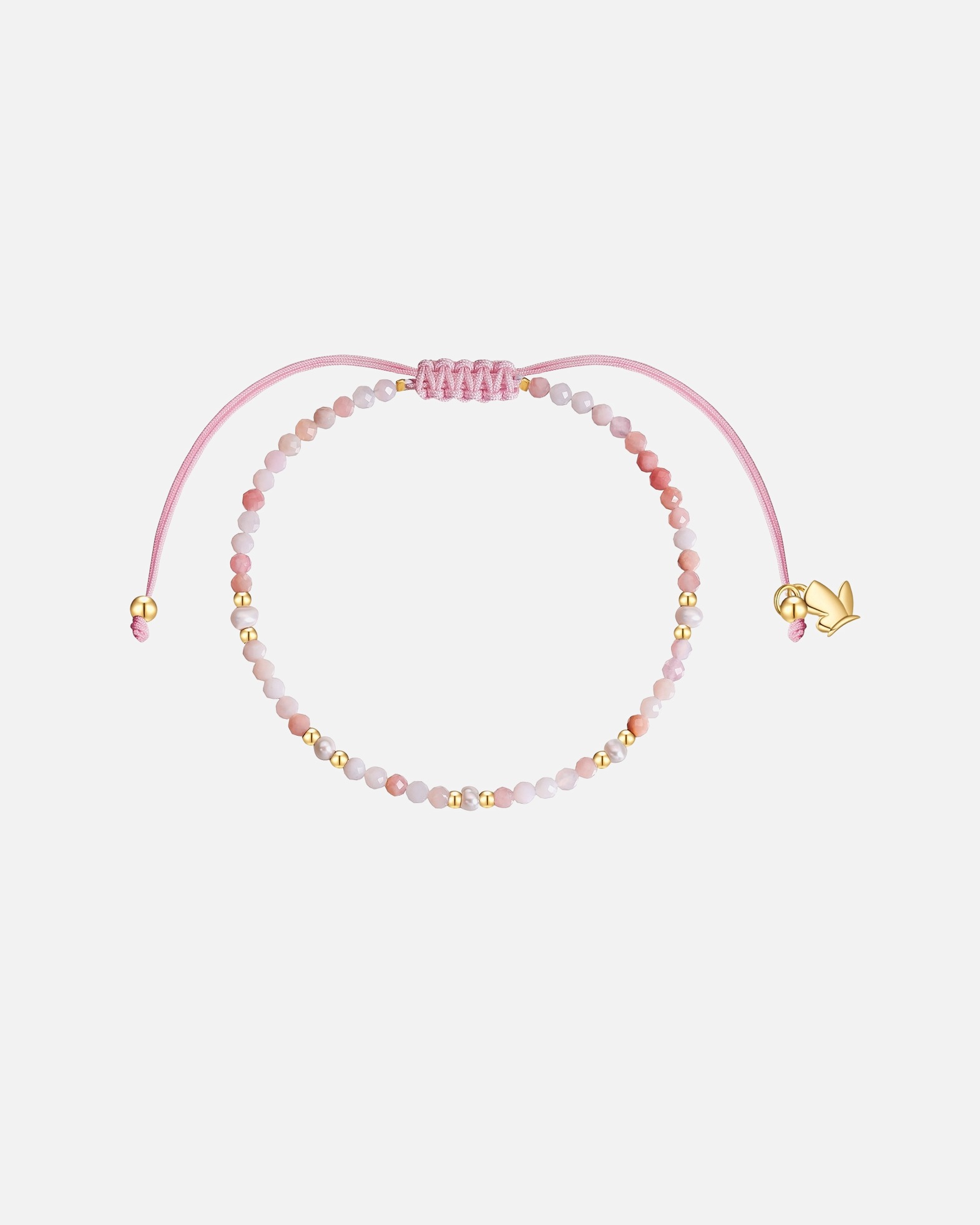 Bracelet pour Femme Glanzstücke München Bracelet en acier inoxydable en doré avec opale et perle d'eau douce Réglable 15,0 - 22,0 cm