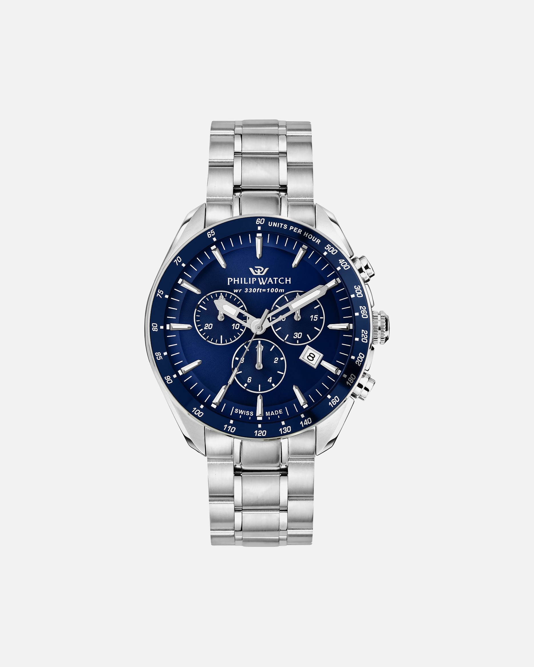Montre pour Homme Philip Watch Default Brand Line Montres bleu, argent