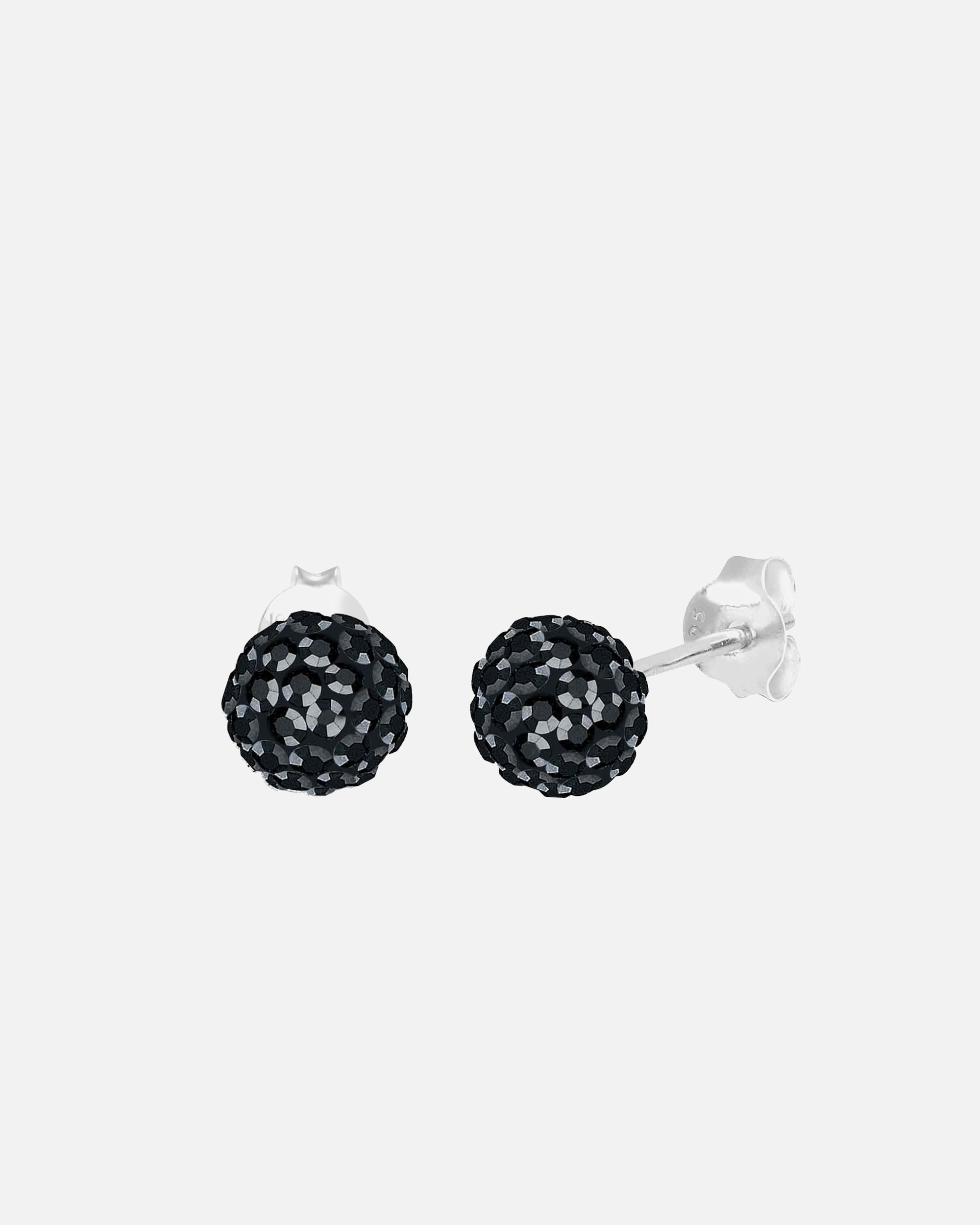 Boucles d'oreilles pour Femme Elli Boule étincelante Cristaux Argent 925 Noir