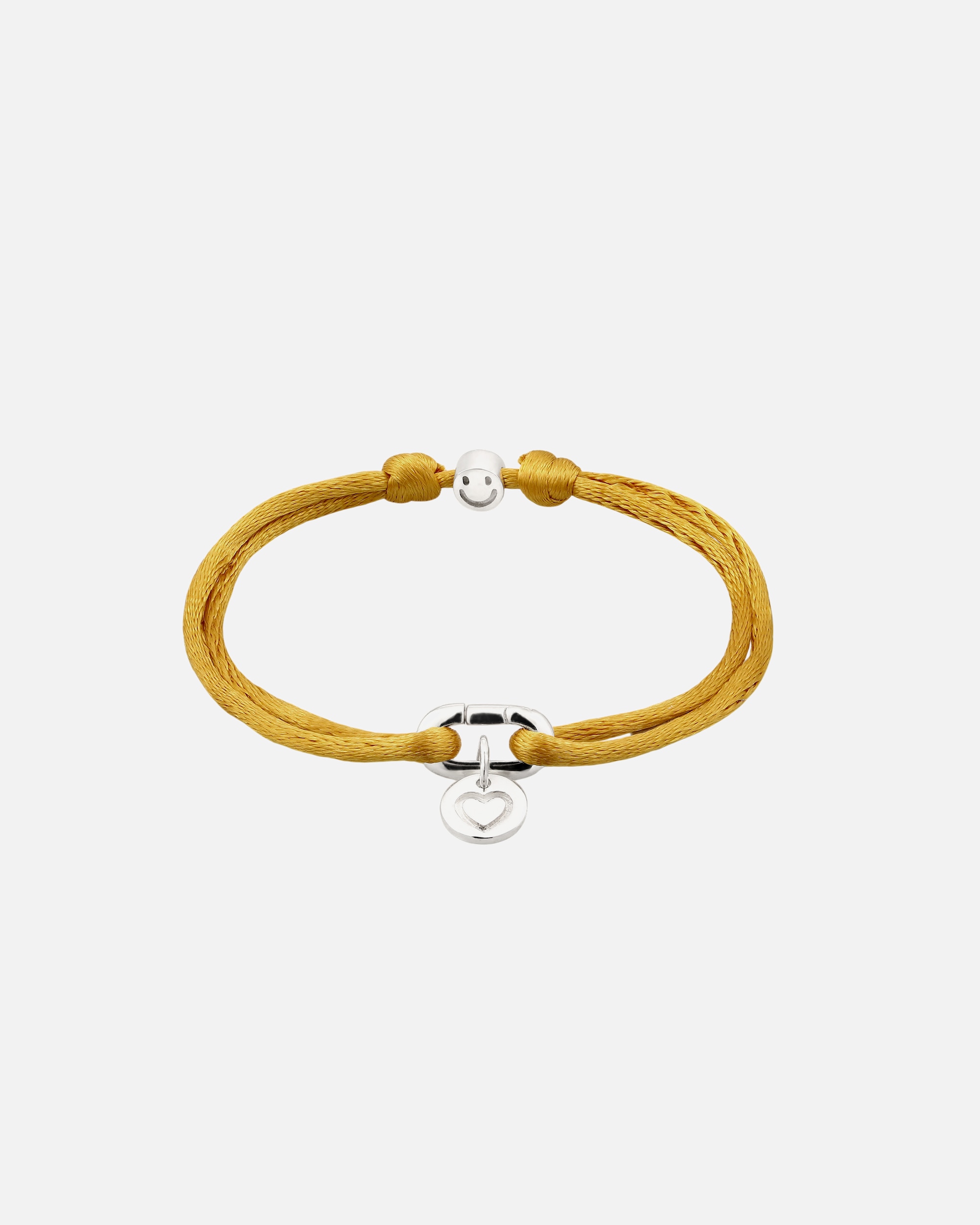 Bracelet pour Femme Elli Bracelet sans pierre Cœur 925 Sterling Silver extensible Jaune