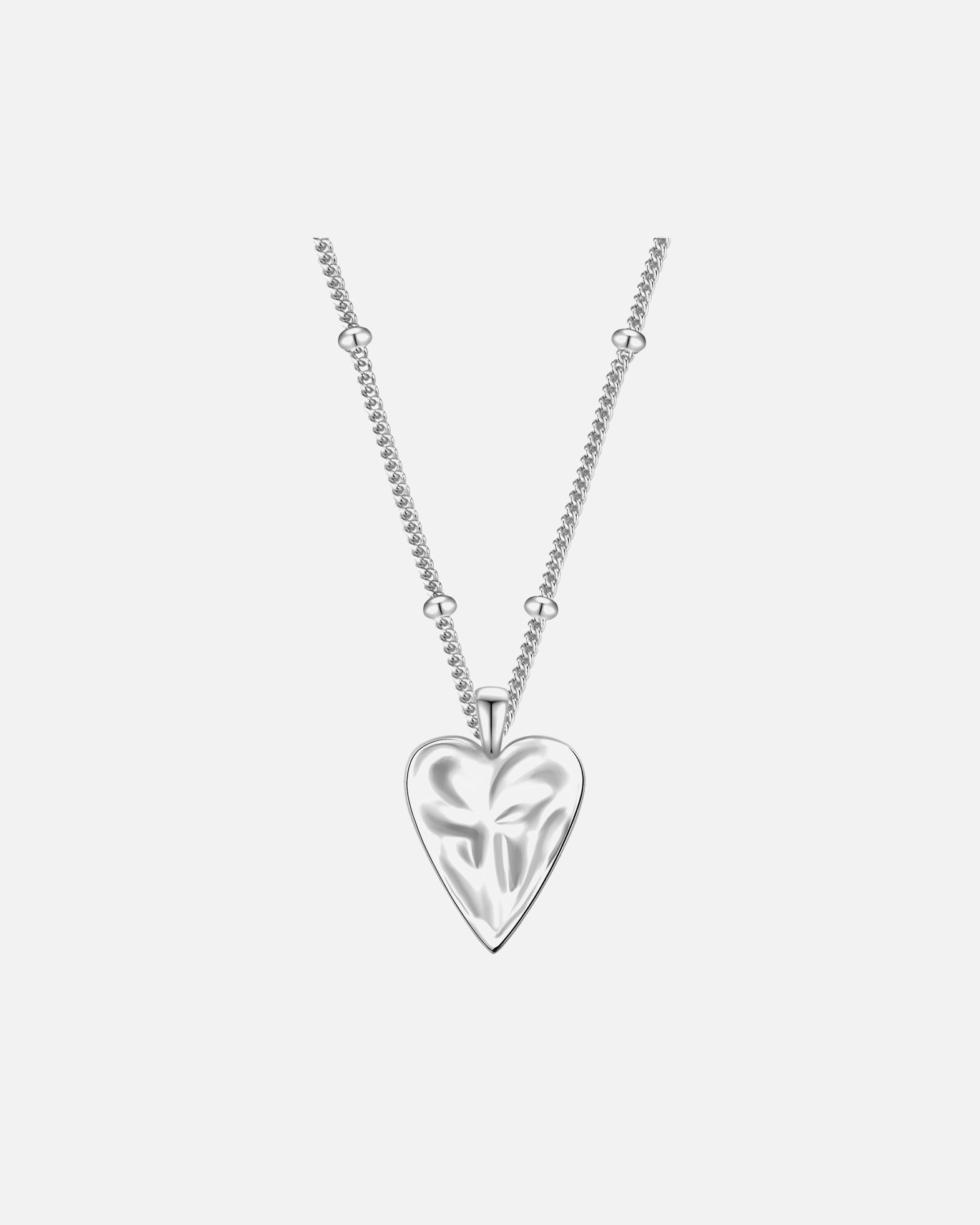 Collier pour Femme Glanzstücke München Collier cœur en argent sterling en argent 40,0 cm Basiskette + 5,0 cm Verlängerung