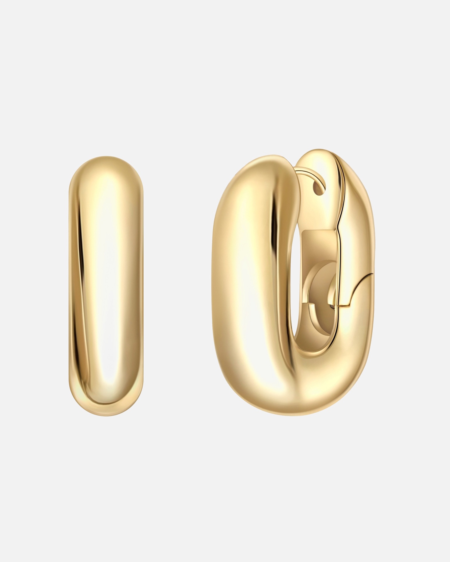 Créoles pour Femme Yokoamii Créoles en laiton doré 27,1 mm