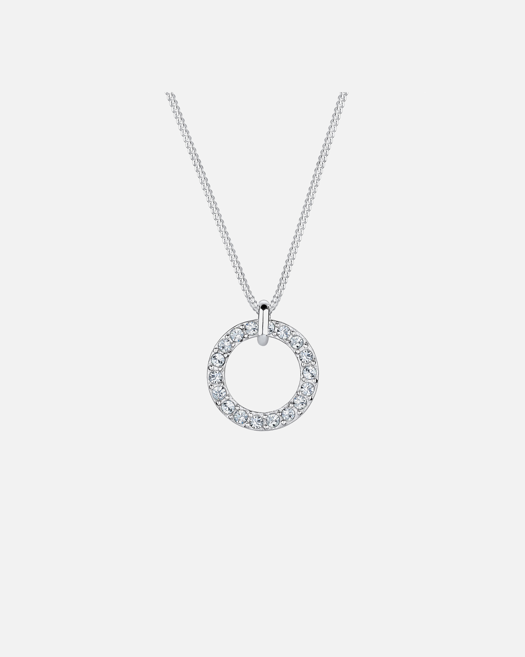 Collier pour Femme Elli Femmes Pendentif Géo Cercle avec cristaux en argent sterling 925 50