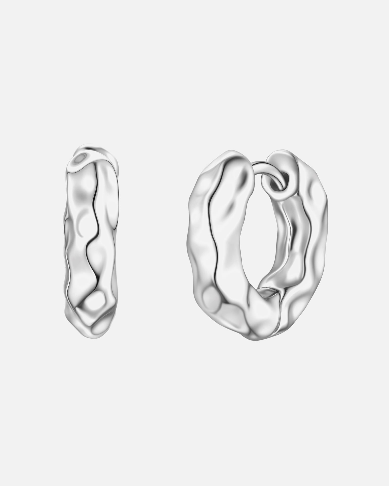 Créoles pour Femme Yokoamii Créoles en Laiton en argent 16,4 mm