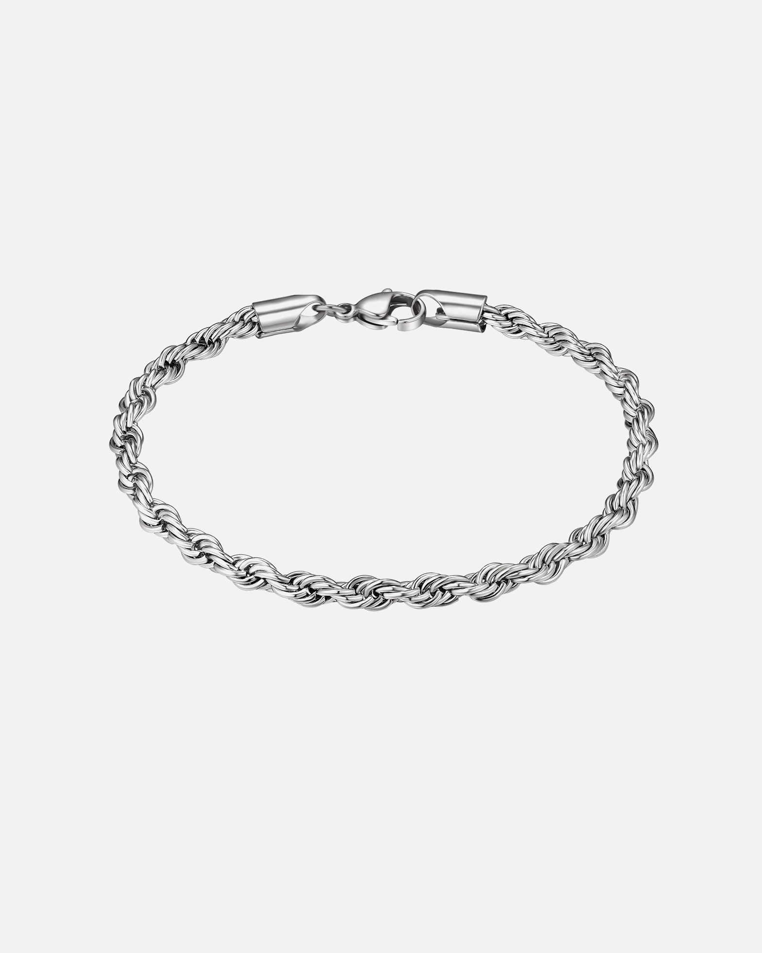 Bracelet pour Homme True Rebels Bracelet en Acier inoxydable en Argent 21 cm