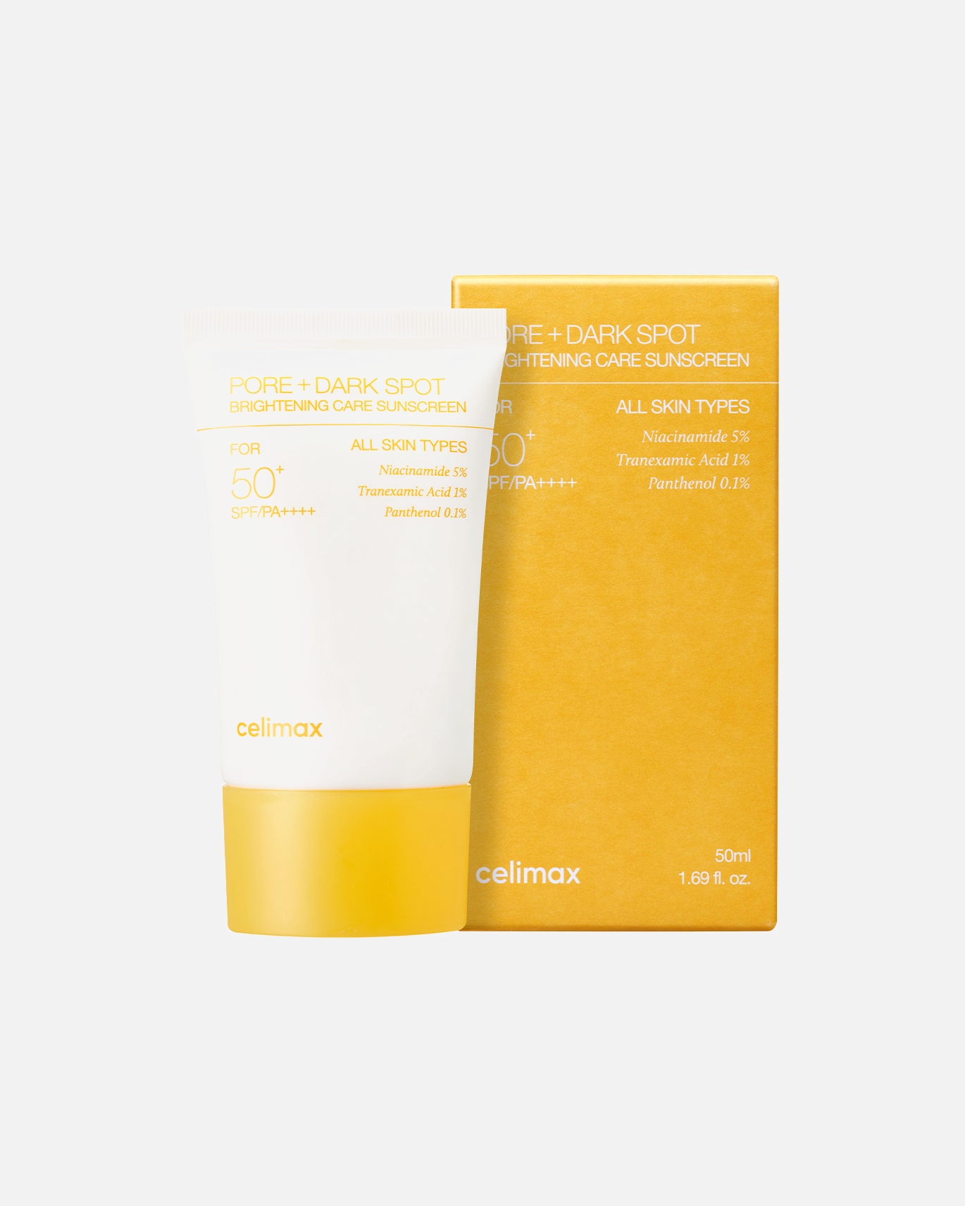 Crème solaire pour le visage pour Unisexe Celimax Pore+Dark Spot Brightening Care Sunscreen 50 ml