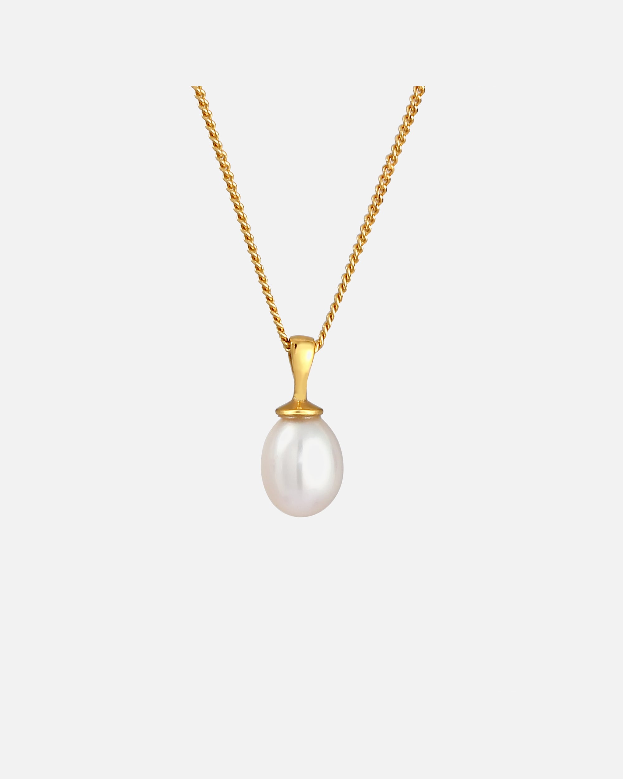 Collier pour Femme Elli Femmes Intemporel Filigrane avec Perle de Culture d'Eau Douce en Argent Sterling 925 Plaqué Or 45