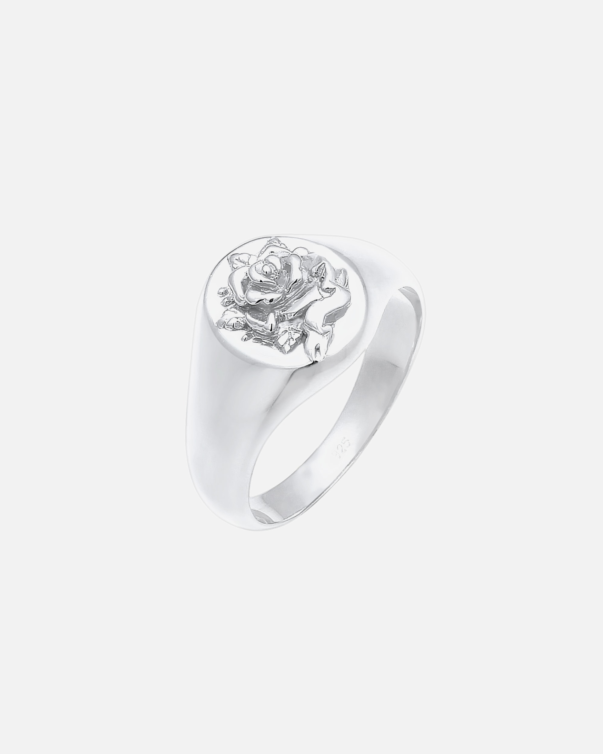 Bague pour Femme Elli Bague sceau Cool Rose 80s Look Blogueur 925 Argent 54